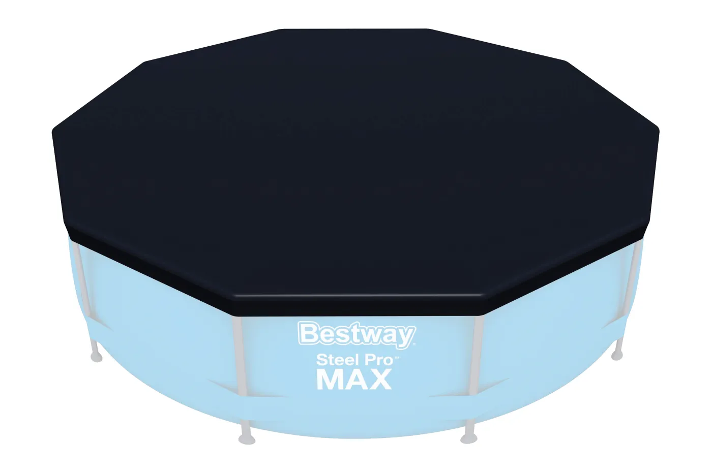 Copertura di sicurezza per piscina tondo BESTWAY in pvc nero Ø 305 cm 4