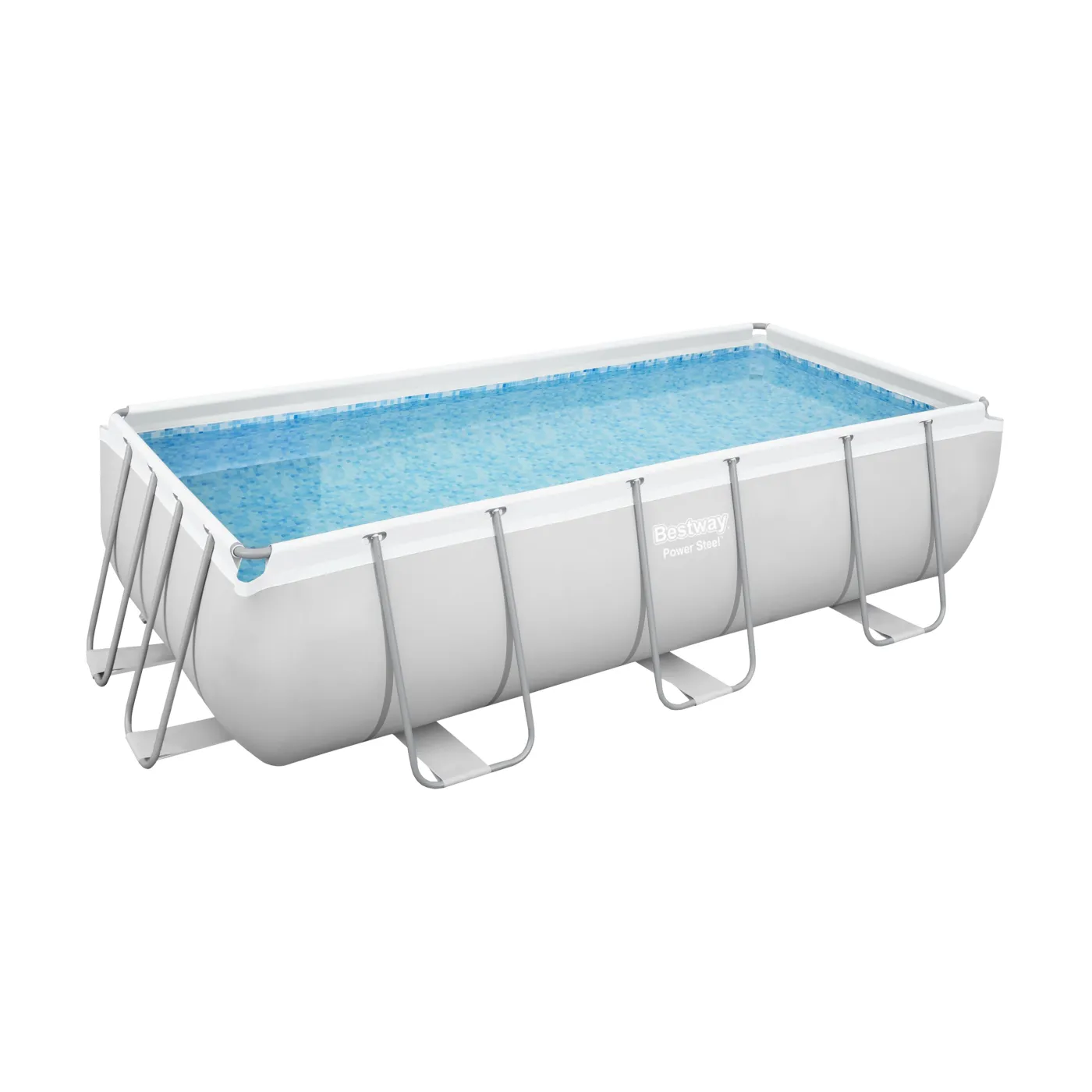 Piscina fuori terra tubolare BESTWAY Power grigio chiaro H 1 x L int 3.82 x 1.81 m 7