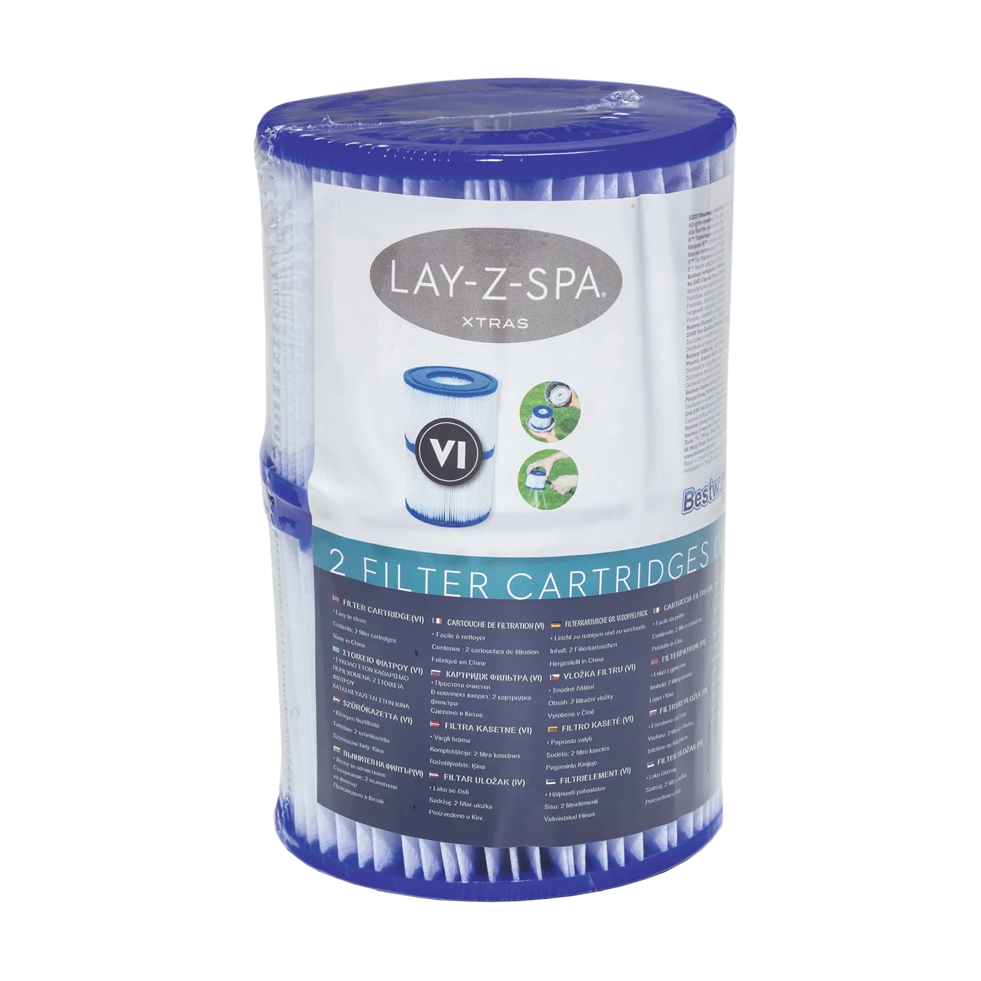 Cartuccia per filtro a cartuccia per pompe da piscina e spa in pvc BESTWAY 5