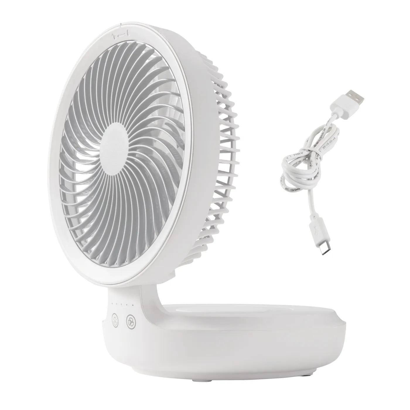 Ventilatore da tavolo EQUATION Fold bianco 5 W Ø 19 cm
