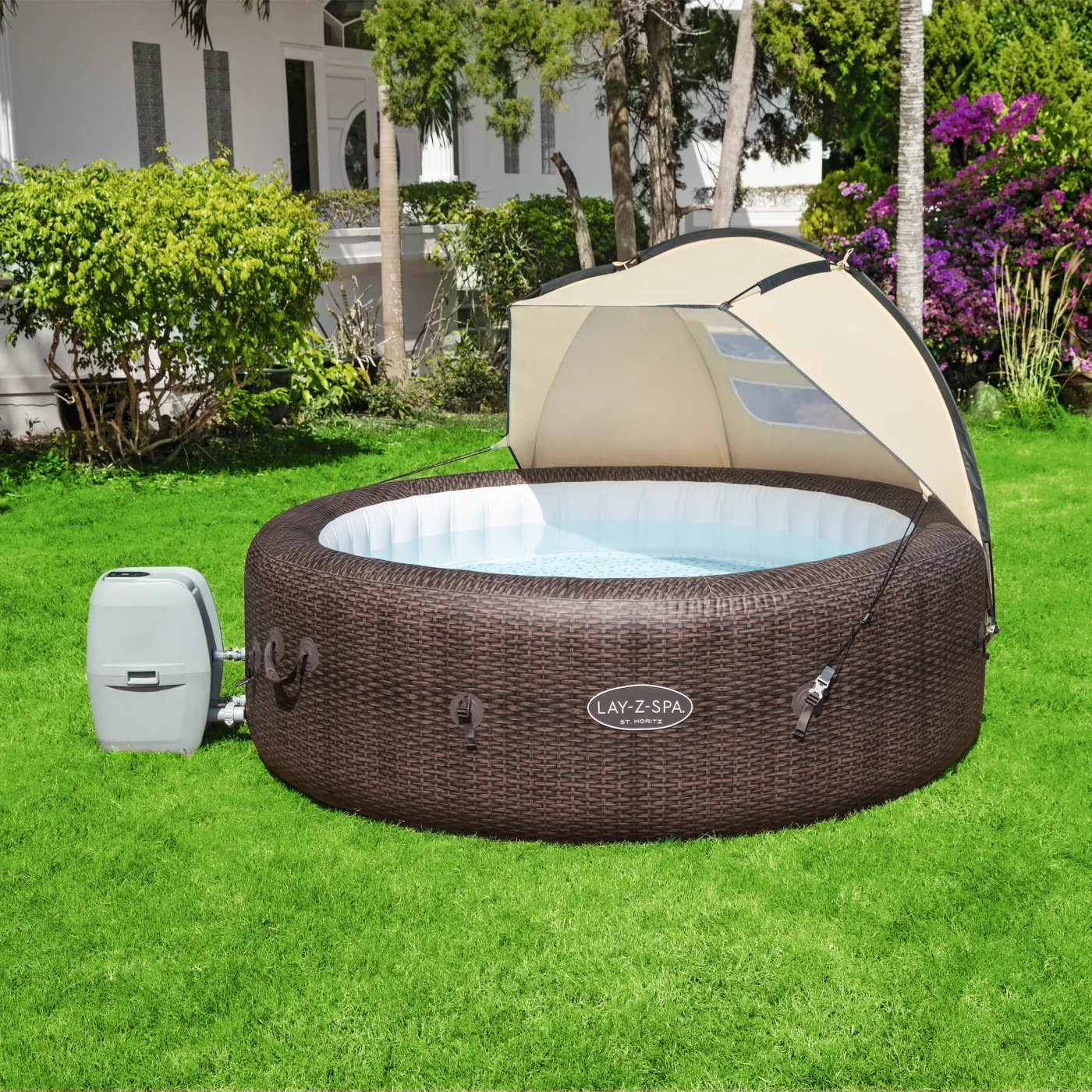 Copertura per spa BESTWAY L94 x P183 x H109 cm beige 2
