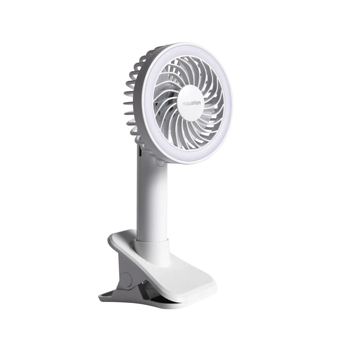 Ventilatore personal EQUATION Crab portatile bianco 5 W Ø 10.1 cm