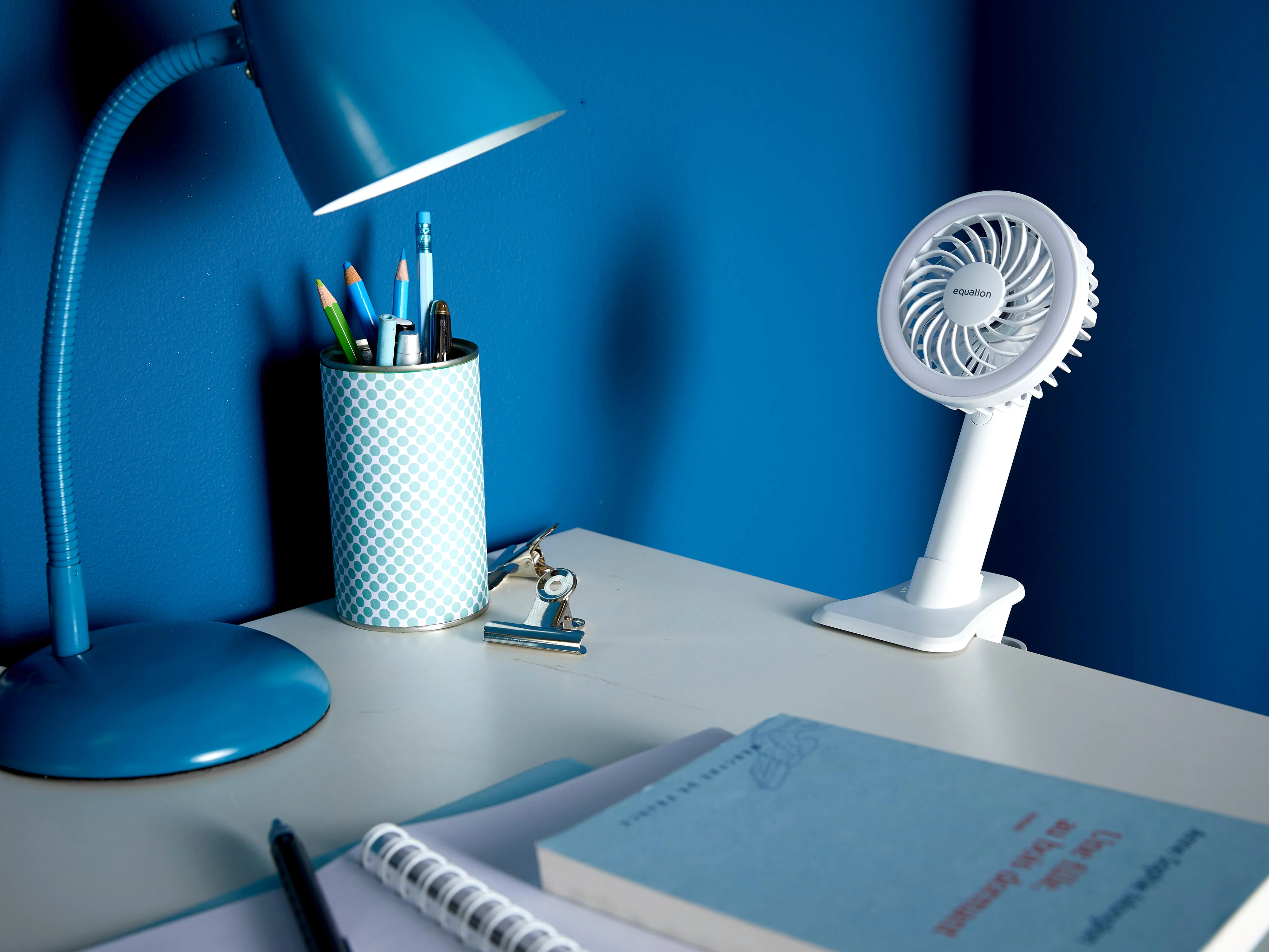 Ventilatore personal EQUATION Crab portatile bianco 5 W Ø 10.1 cm 3
