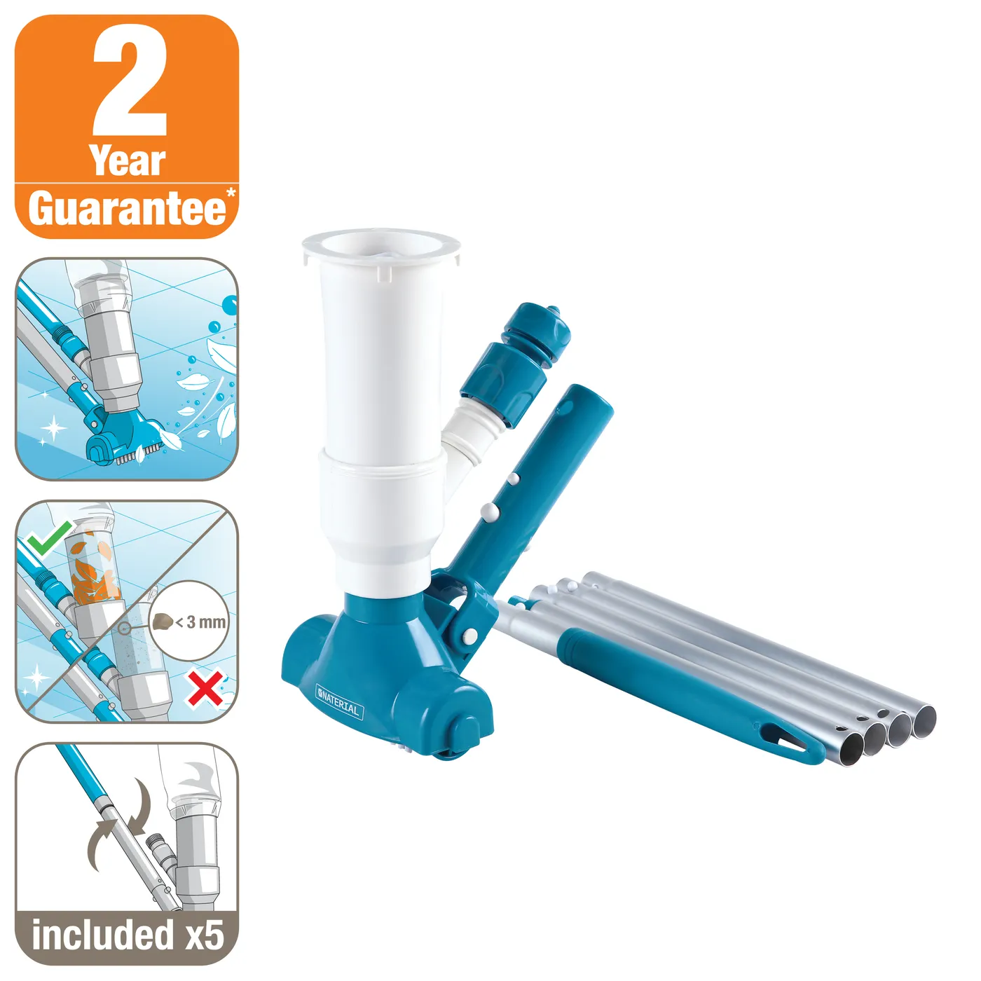 Pulitore per piscine idraulico NATERIAL 3