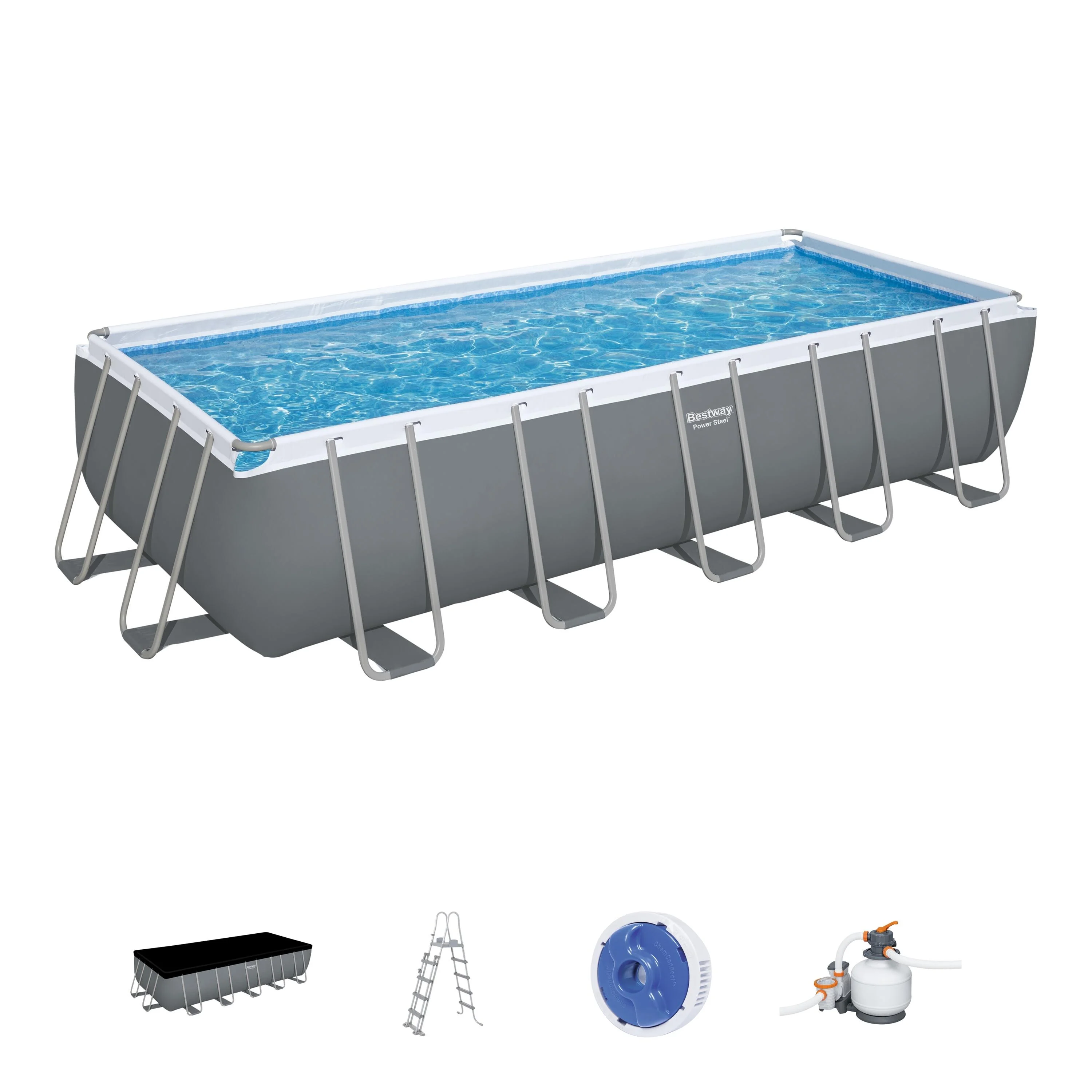 Piscina fuori terra tubolare BESTWAY Power Steel L int 6.4 x 2.74 m 3