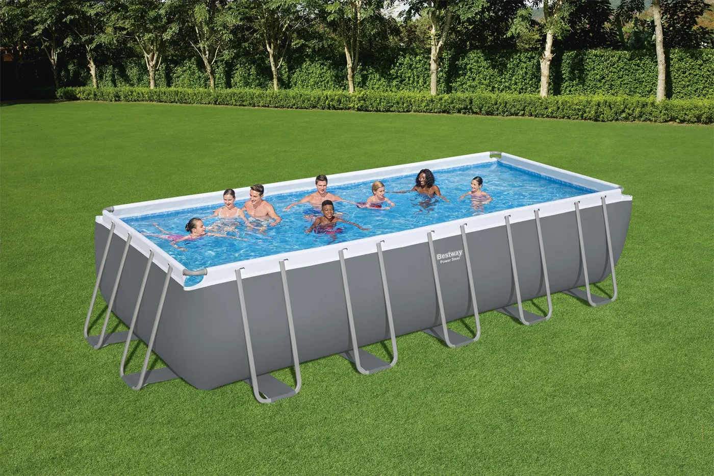 Piscina fuori terra tubolare BESTWAY Power Steel L int 6.4 x 2.74 m