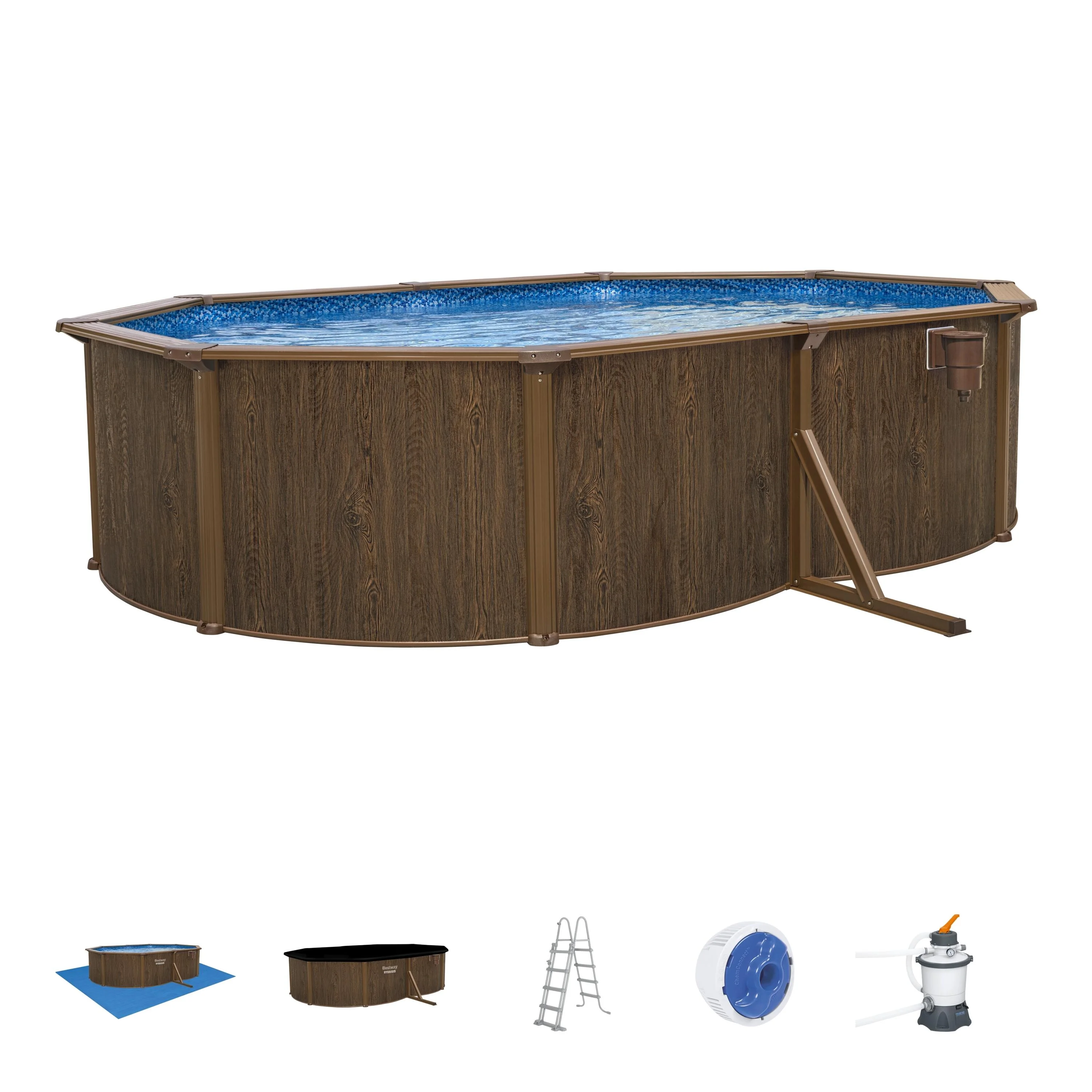 Piscina fuori terra rigida BESTWAY Hydrium L int 5 x 3.6 m