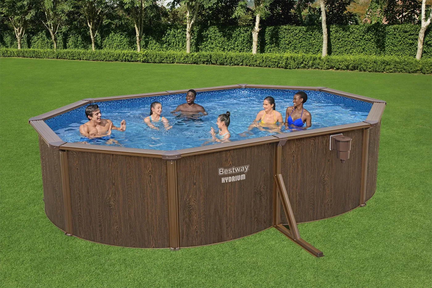 Piscina fuori terra rigida BESTWAY Hydrium L int 5 x 3.6 m 2
