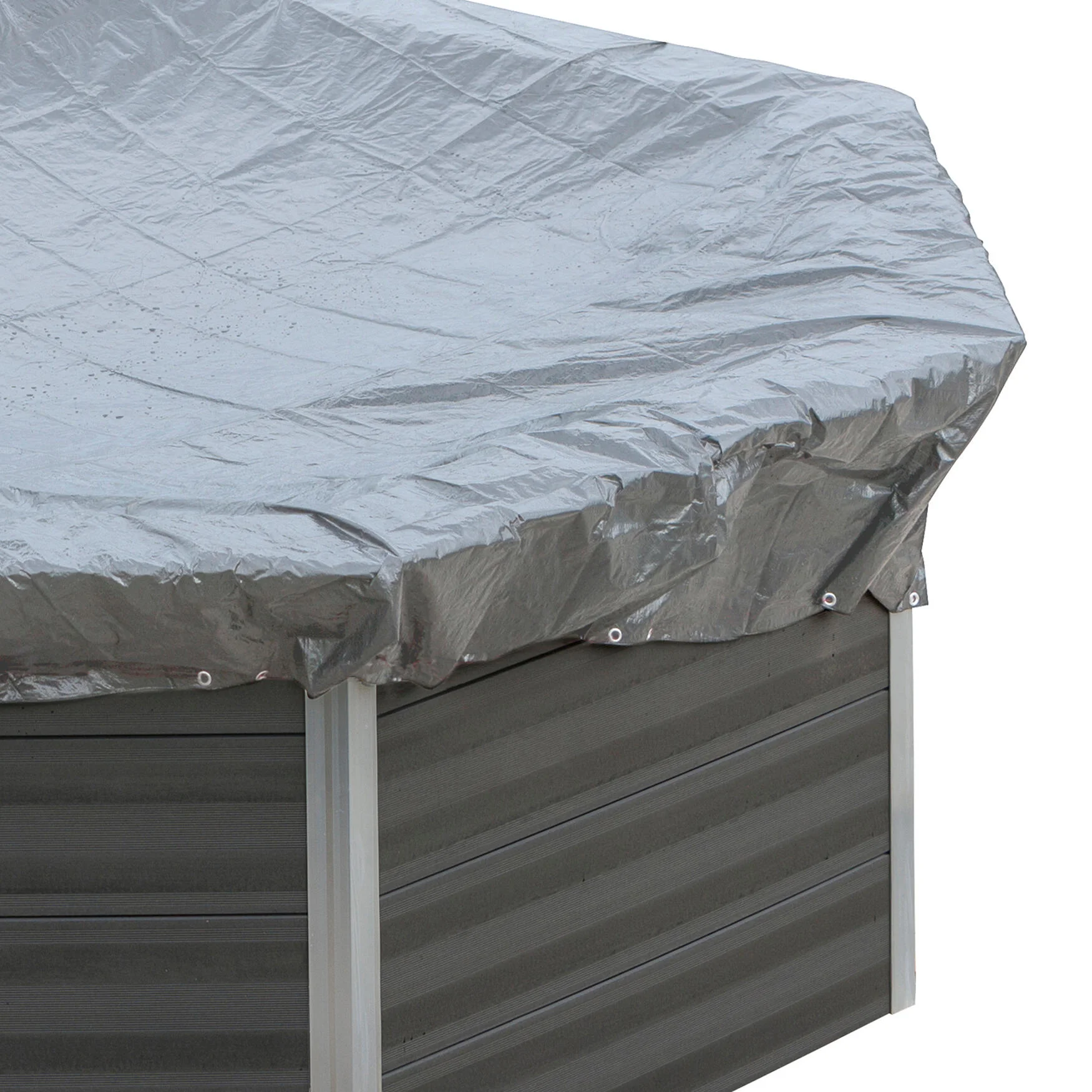 Copertura invernale per piscina tondo GRE CIKPCO41 in pvc grigio Ø 480 cm