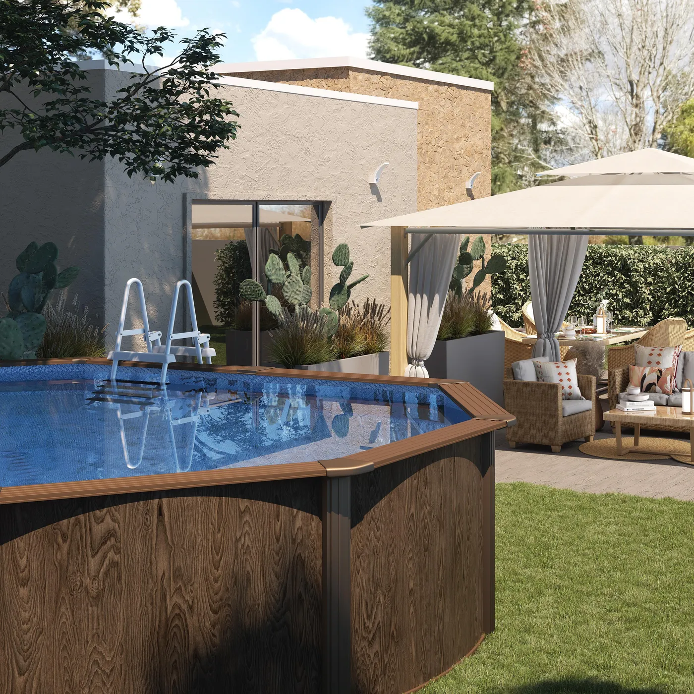 Piscina fuori terra rigida BESTWAY Hydrium L int 5 x 3.6 m 3