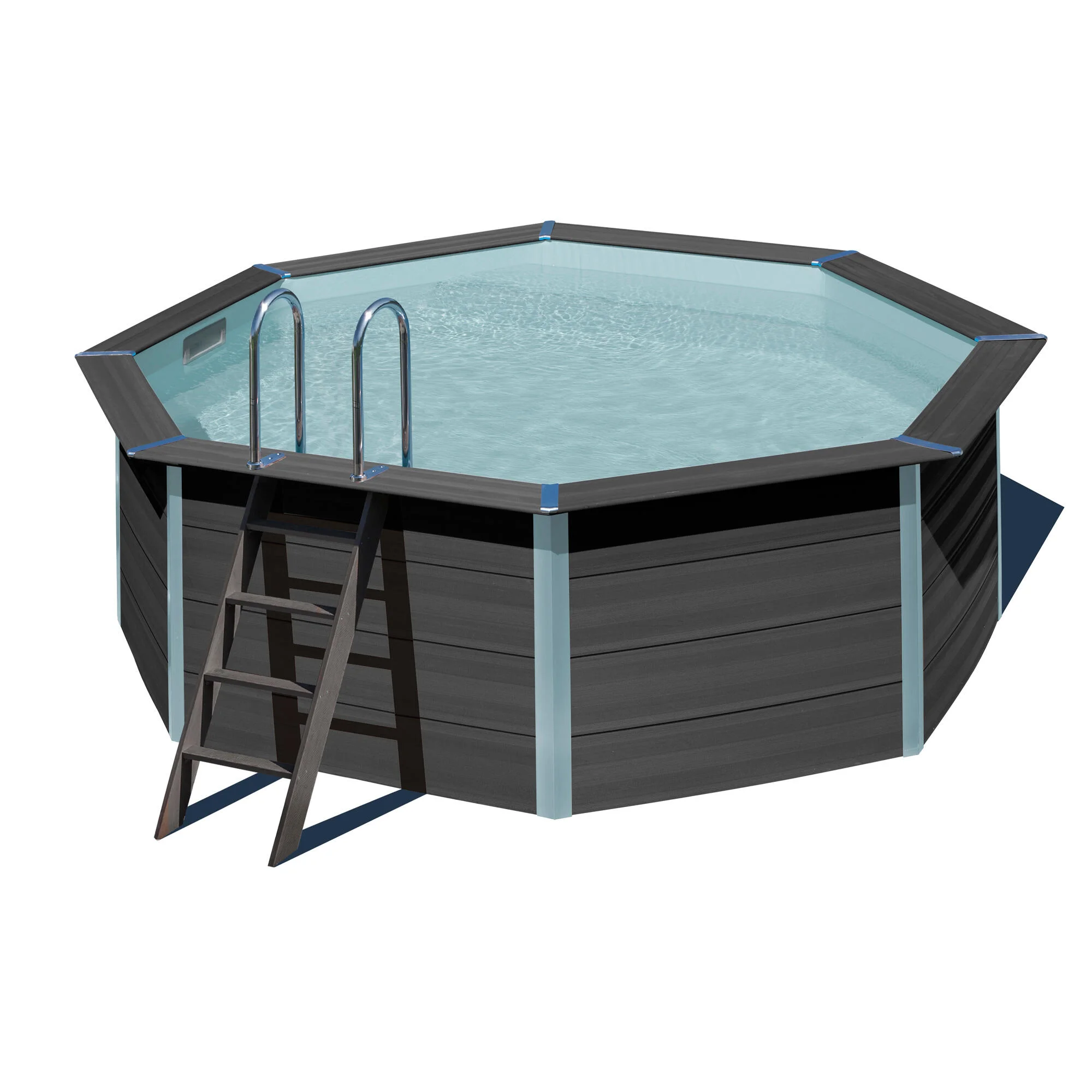 Piscina fuori terra rigida GRE Avangarde grigio H 1.24 x D 4.1 m 7
