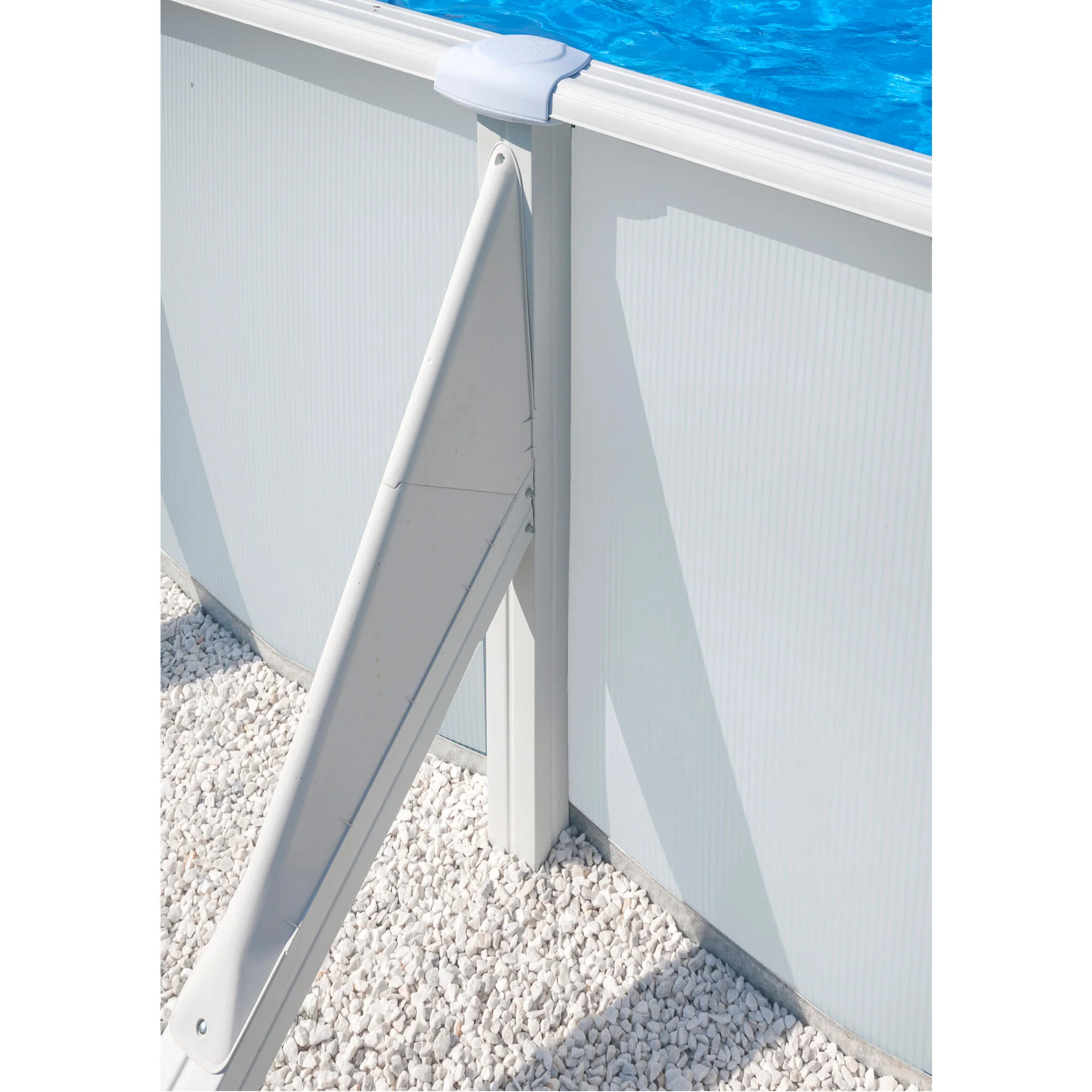 Piscina fuori terra rigida GRE Wet bianco L int 7.3 x 3.75 m 5