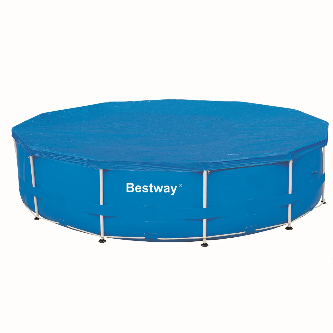 Copertura di sicurezza per piscina tondo BESTWAY in pvc nero Ø 370 cm 4