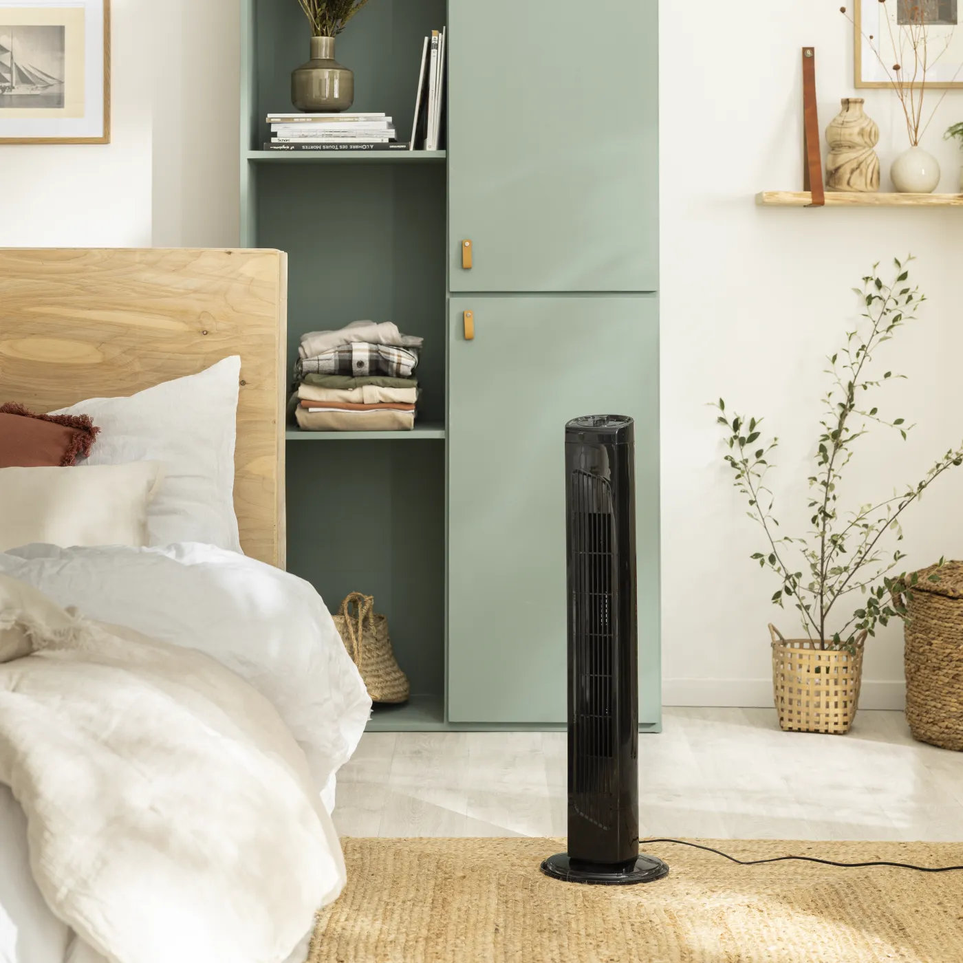 Ventilatore a colonna EQUATION Tower 2 nero nero 42 W H 81 cm 2
