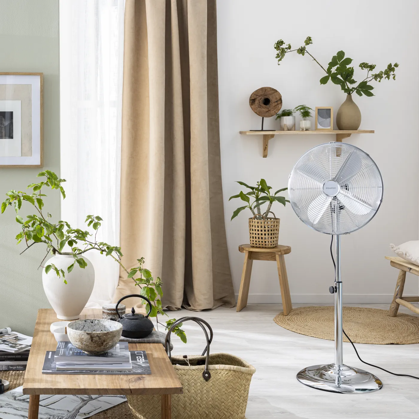 Ventilatore a piantana EQUATION Cooma grigio 50 W Ø 40 cm 2