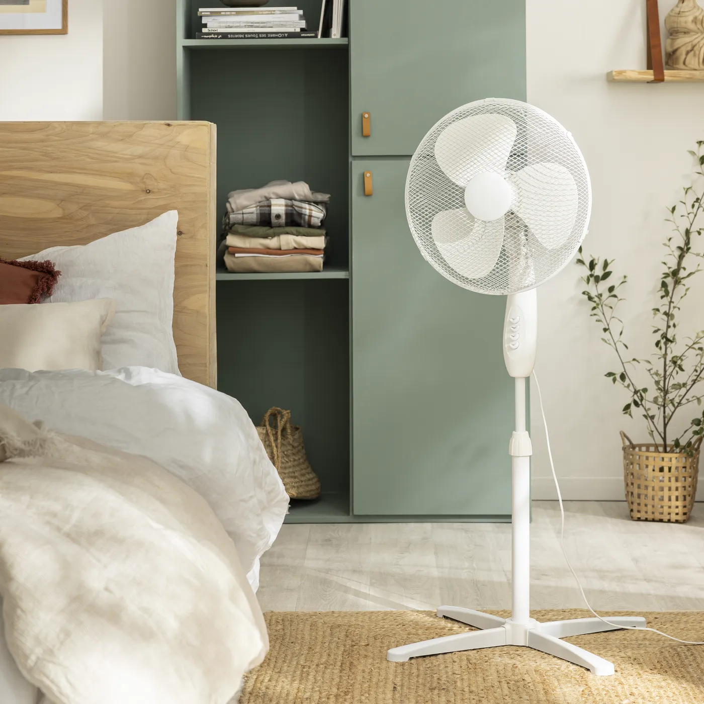Ventilatore a piantana EQUATION Altona bianco 45 W Ø 40 cm 2