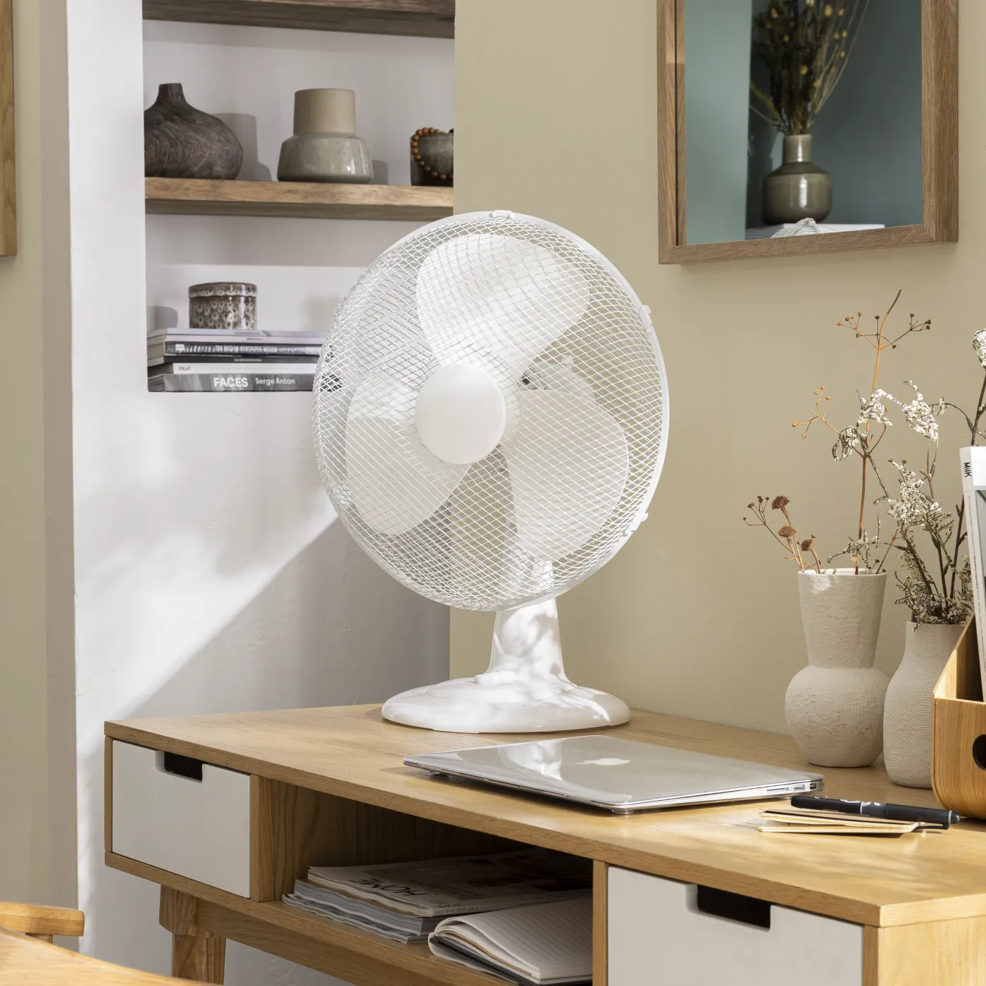 Ventilatore da tavolo EQUATION Moe 4 bianco bianco 45 W Ø 40 cm 2