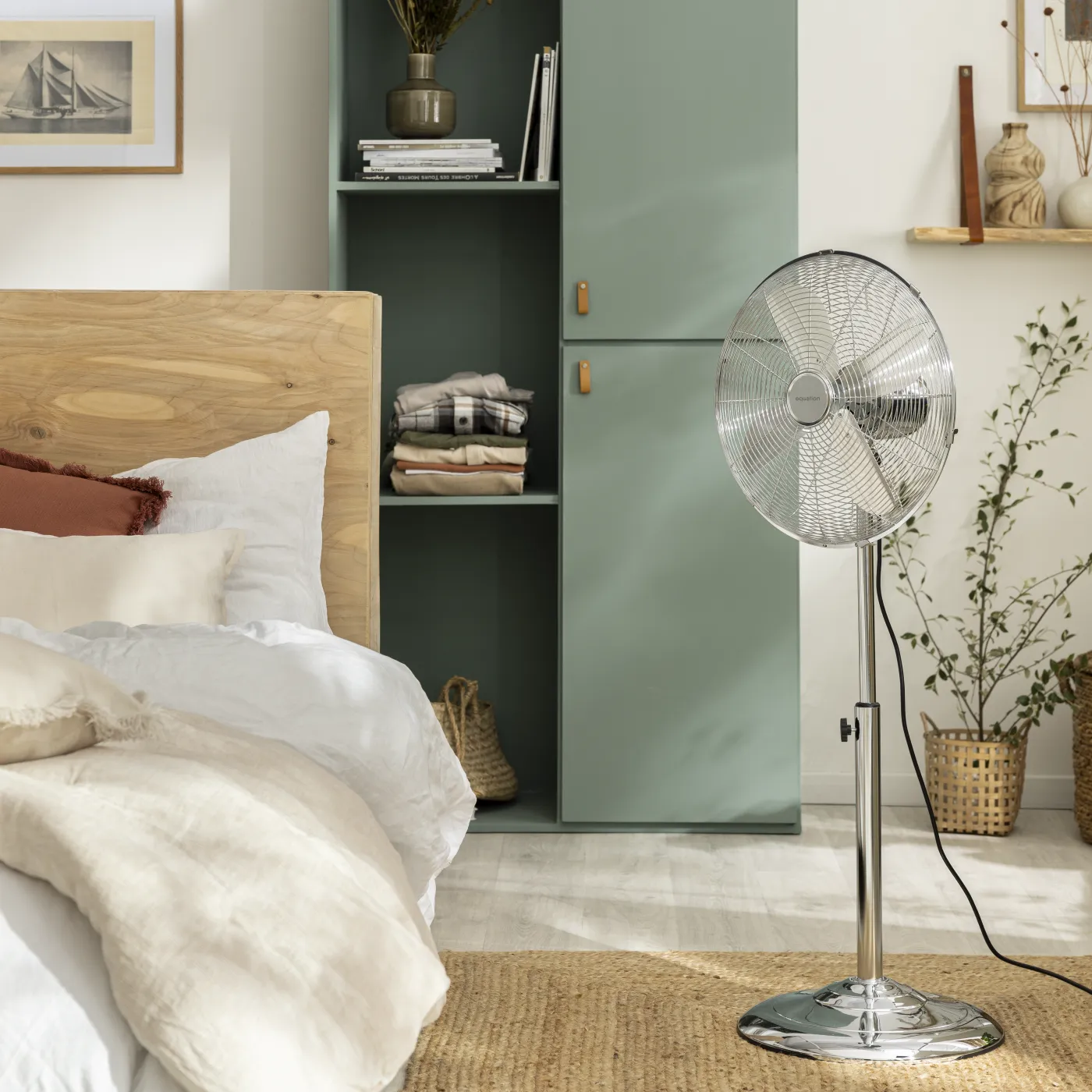 Ventilatore a piantana EQUATION Cooma grigio 50 W Ø 40 cm 3