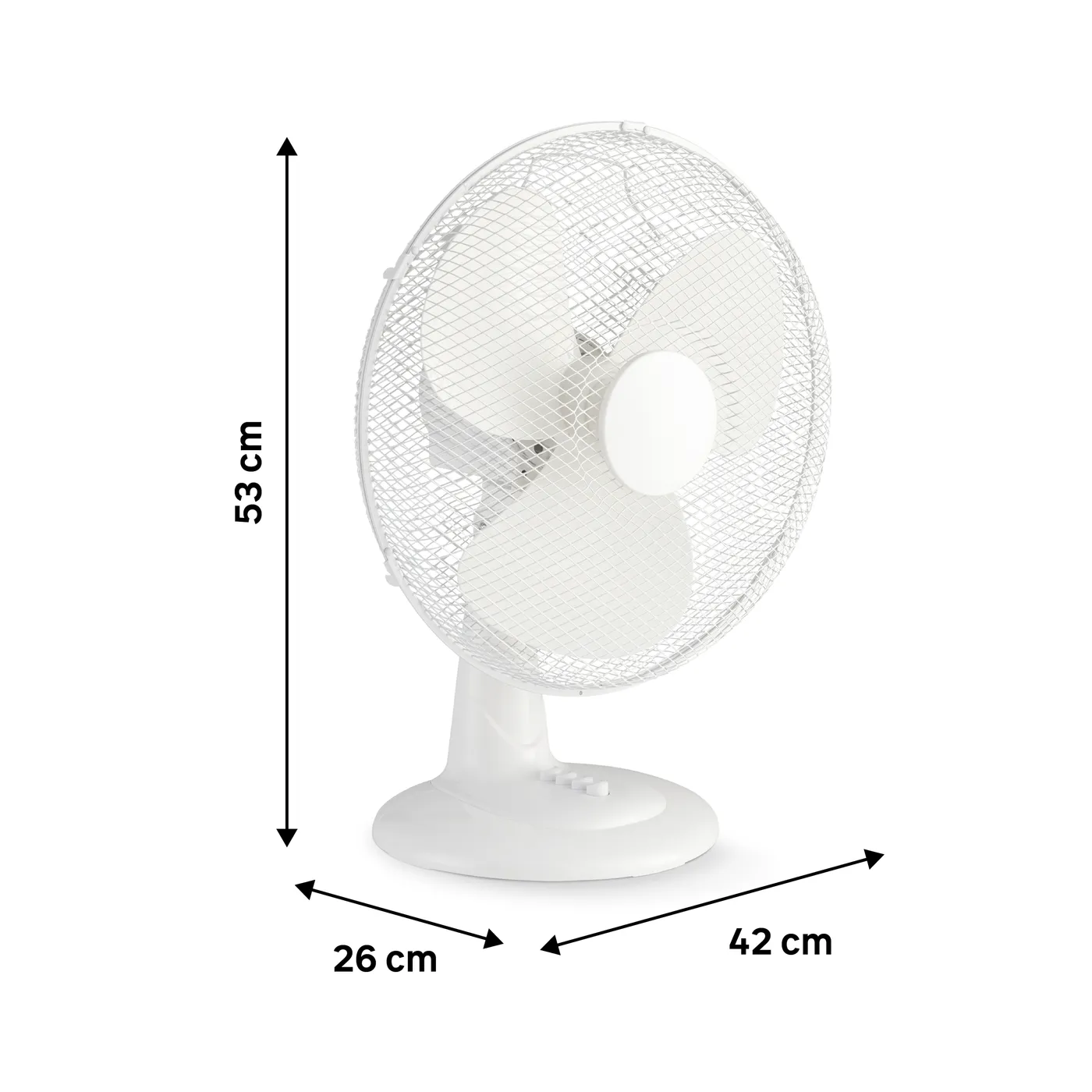 Ventilatore da tavolo EQUATION Moe 4 bianco bianco 45 W Ø 40 cm 8