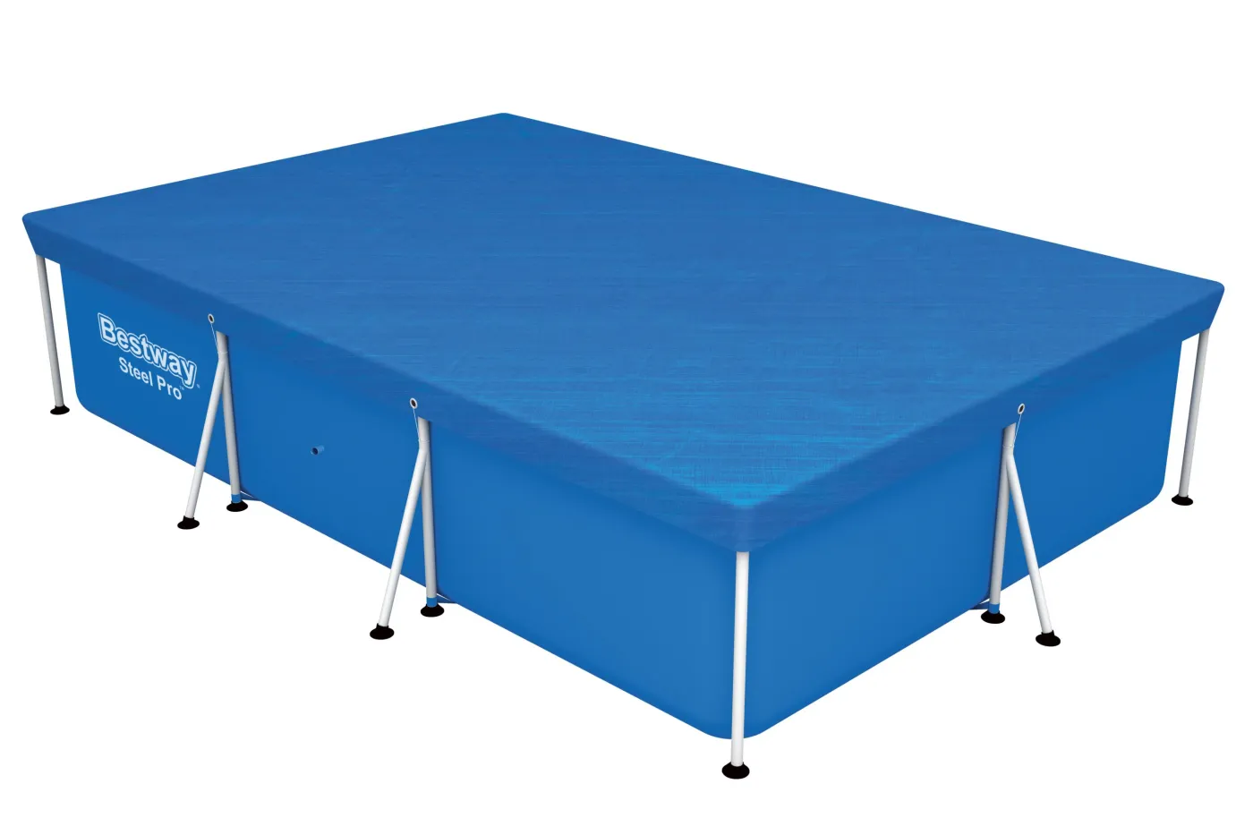 Copertura per piscina rettangolare BESTWAY in polietilene blu 304 x 205 cm 3