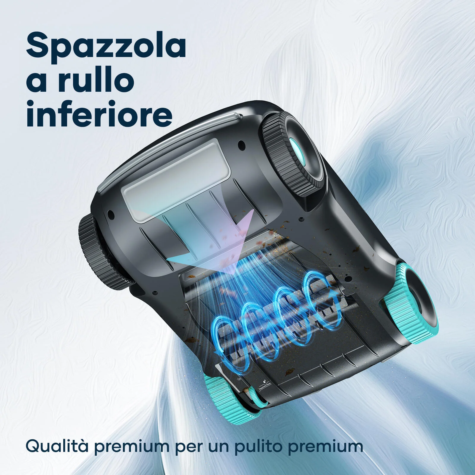 AIPER Scuba E1 Robot piscina senza fili, Sistema trimotore, Doppia filtrazione, Parcheggio automatico, Adatto a piscine fino a 100mq 5