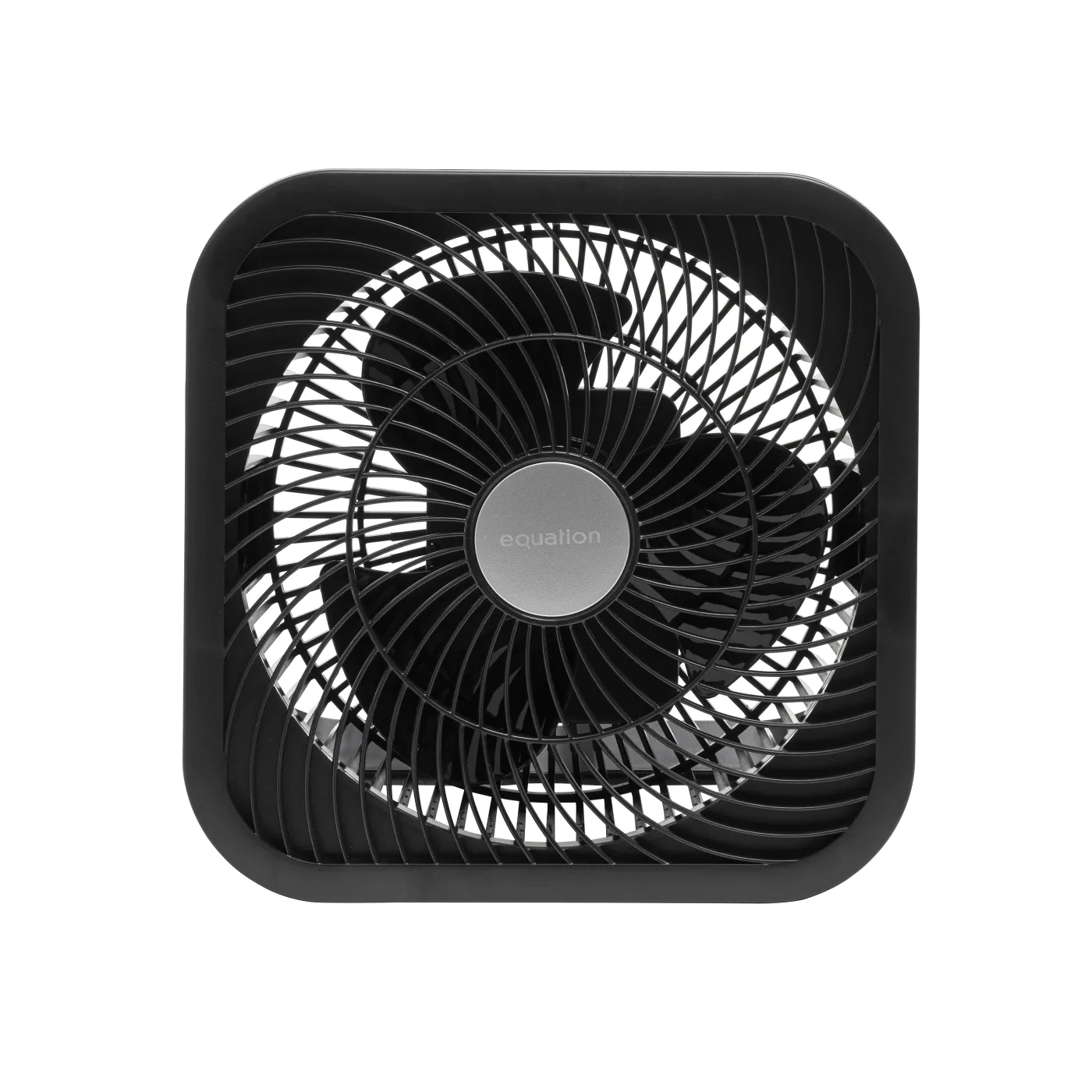 Ventilatore da scrivania EQUATION Flat Square nero 9 W Ø 25 cm