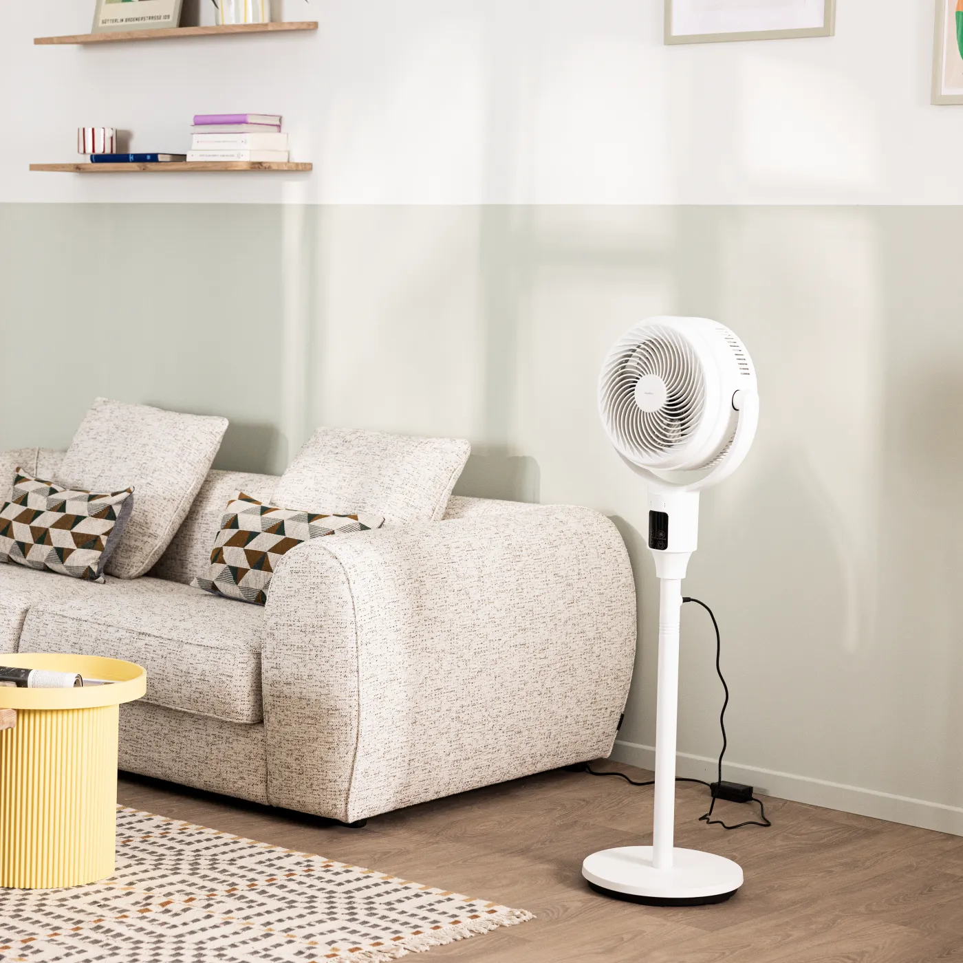 Ventilatore da appoggio EQUATION Mike bianco 24 W Ø 18 cm 2