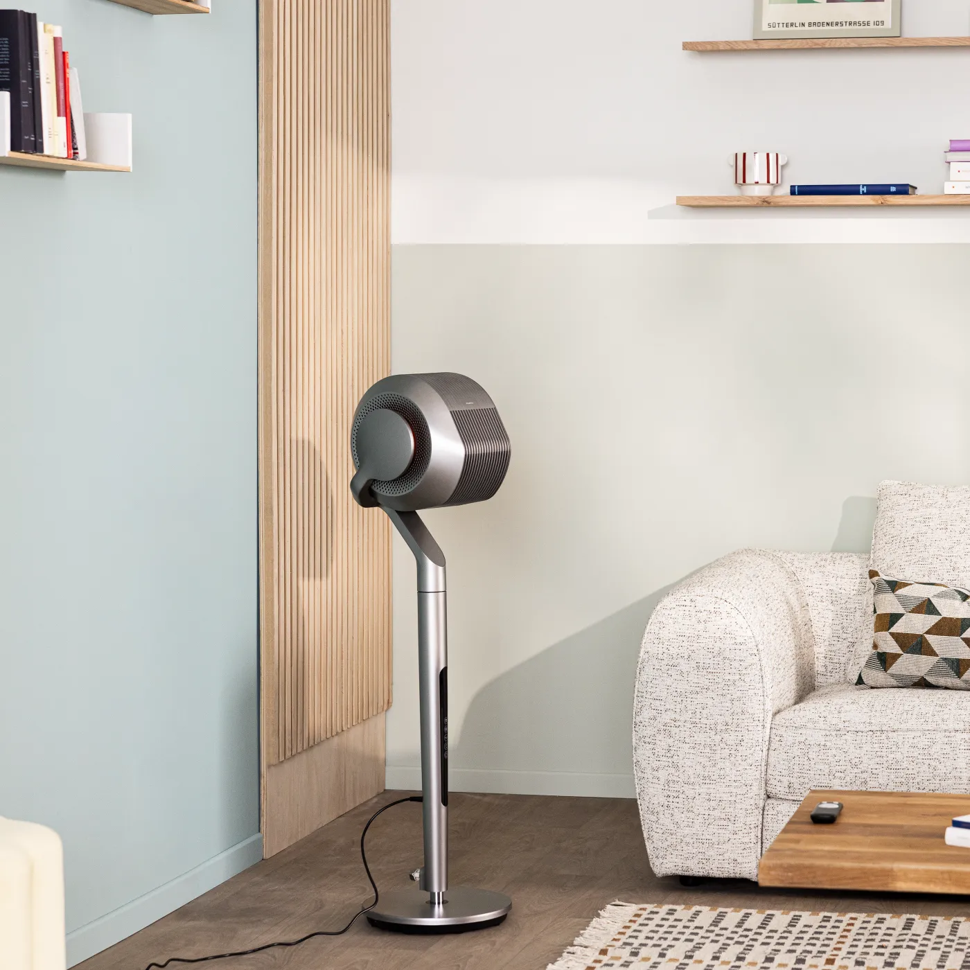 Ventilatore da appoggio EQUATION Roby purificatore grigio 35 W Ø 15 cm 2