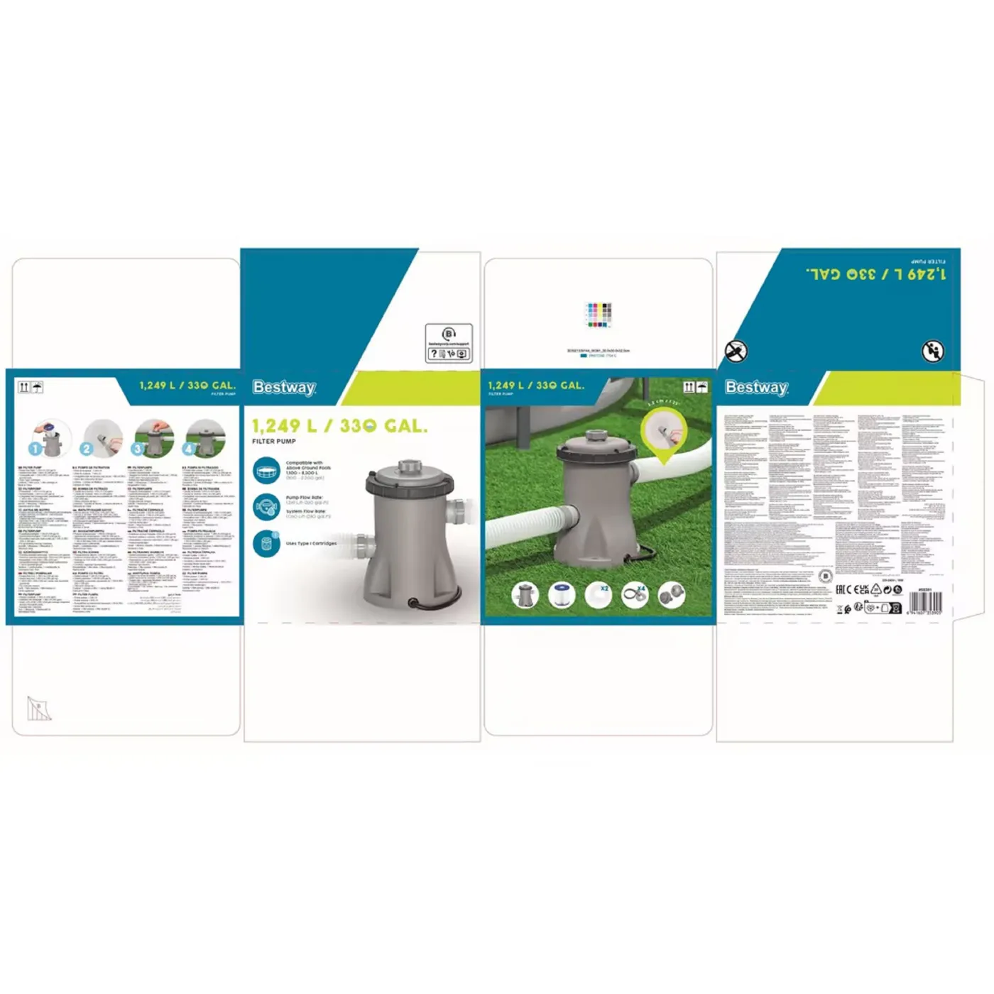 Filtro a cartuccia per pompa per piscina BESTWAY Ø 14.5 cm 4
