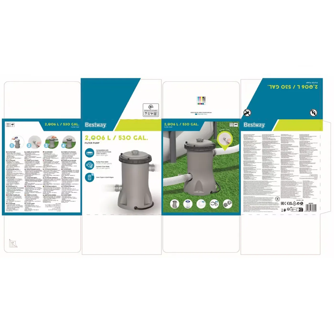 Filtro a cartuccia per pompa per piscina BESTWAY Ø 17.5 cm 4