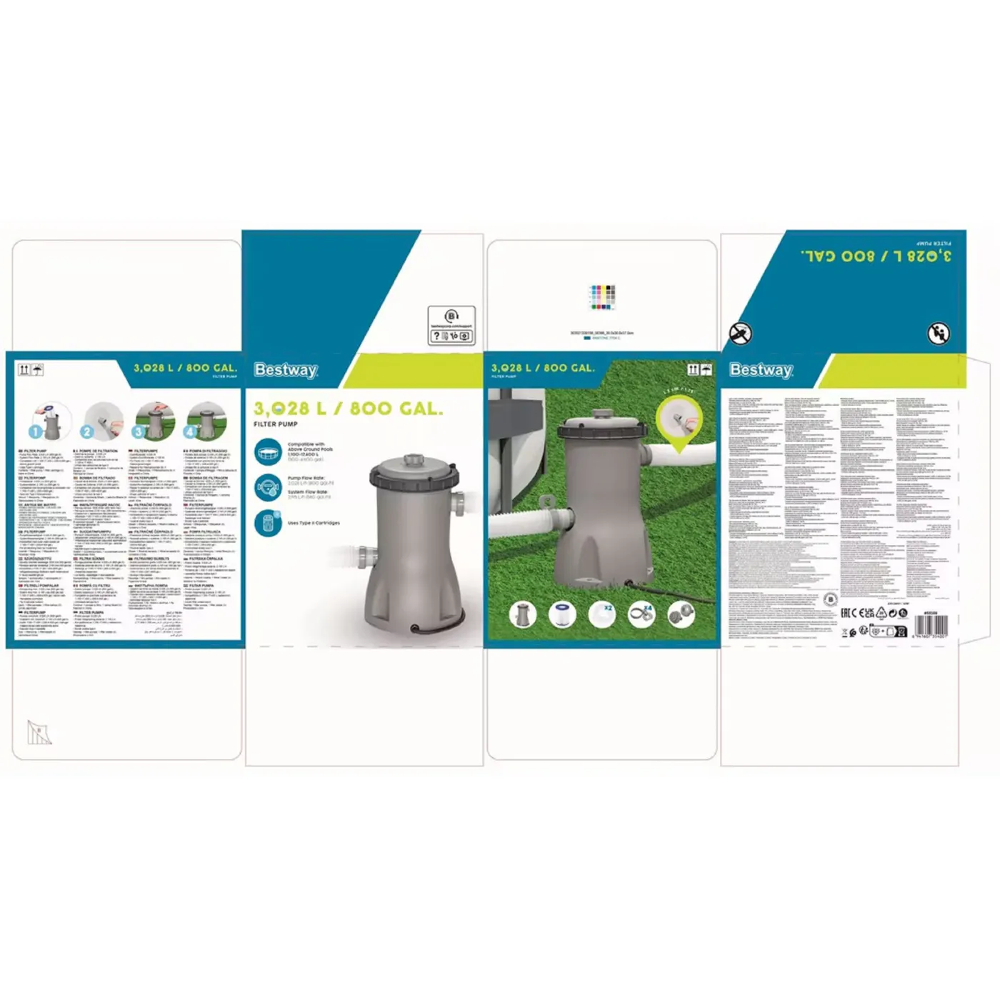 Filtro a cartuccia per pompa per piscina BESTWAY Ø 18 cm 4