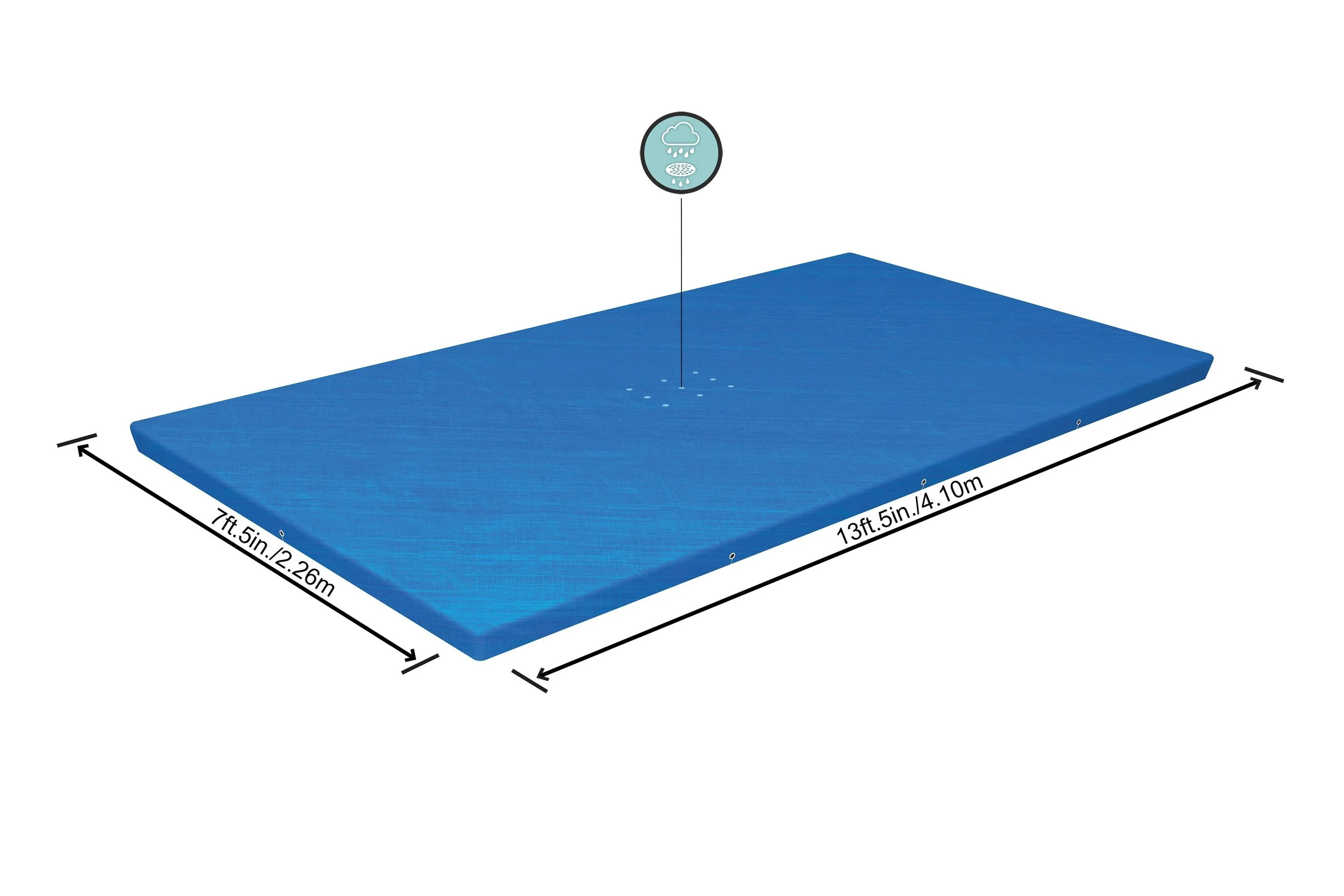 Copertura per piscina rettangolare BESTWAY in polietilene 29.8 x 29.2 cm 2