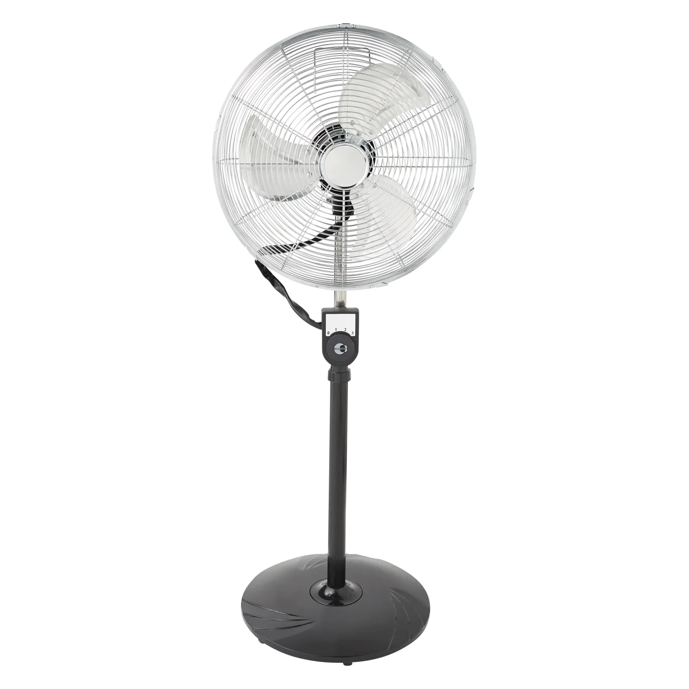 Ventilatore da appoggio EQUATION Curl silver 45 W Ø 40 cm