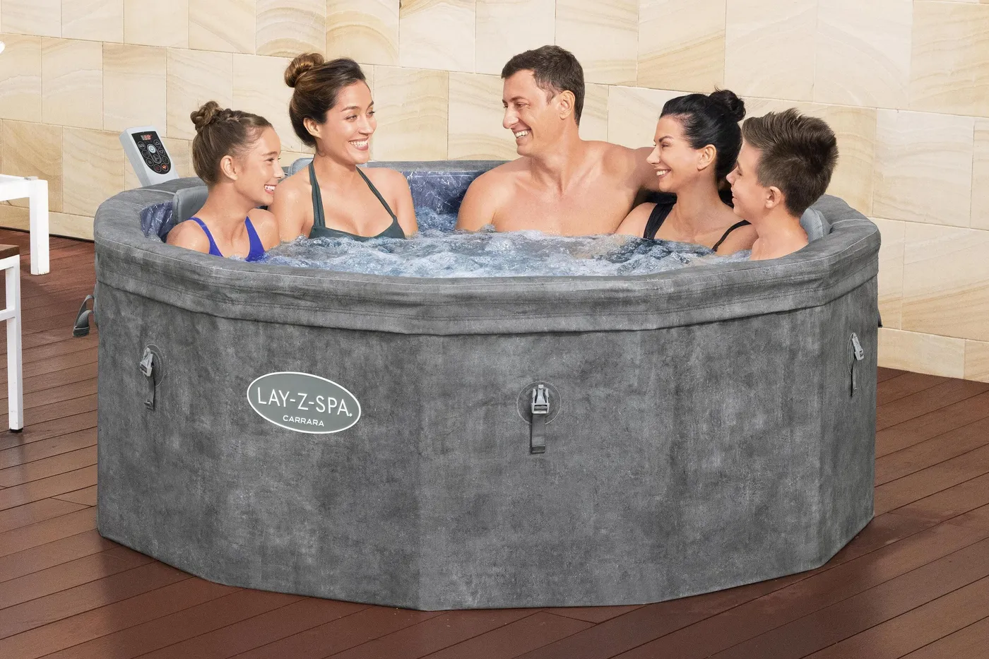 Idromassaggio da esterno gonfiabile BESTWAY Lay-z-spa Carrara Ø 170 H 65 cm 2
