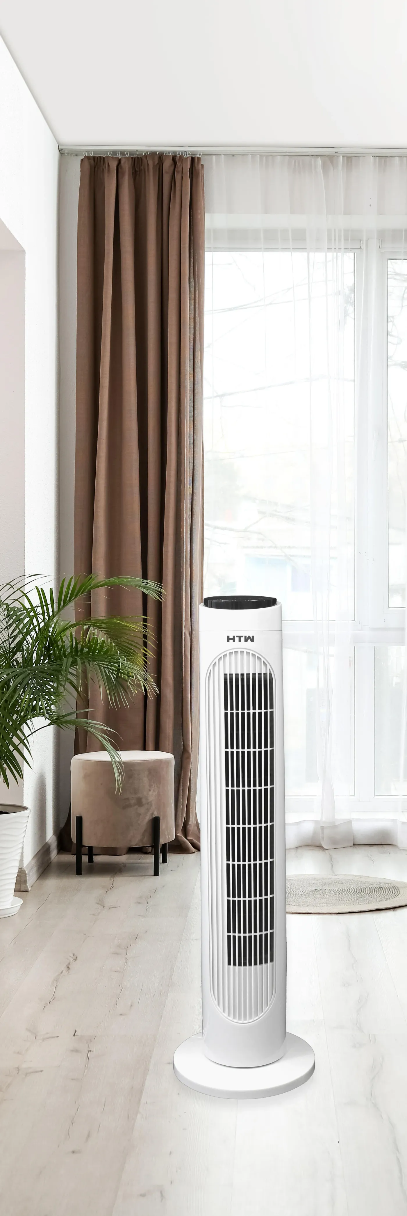 Ventilatore a colonna HTW Bianco 50 W H 16.5 cm 3