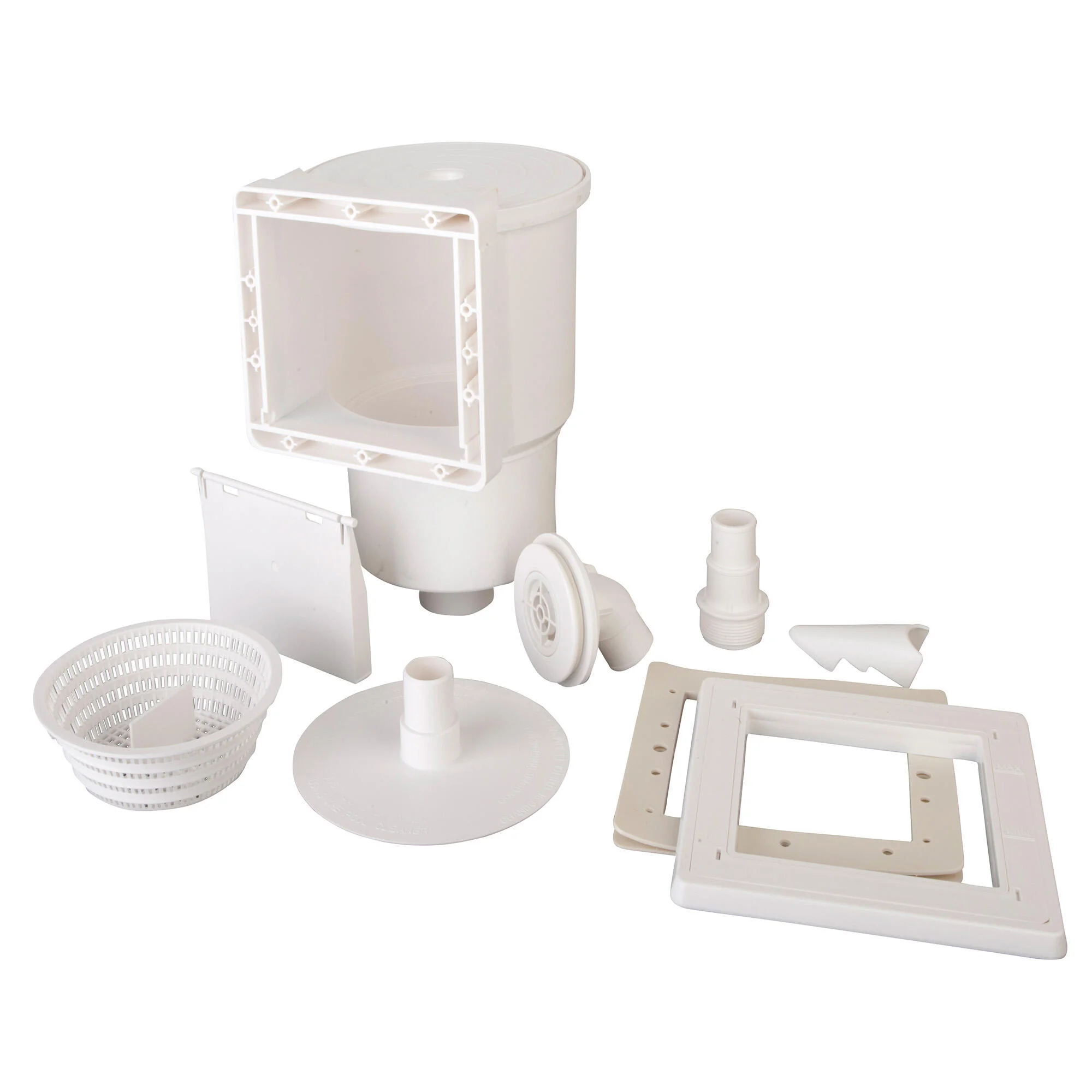 Skimmer smontabile per piscina con valvola ritorno bianco L 24 x L 21.5 cm 2