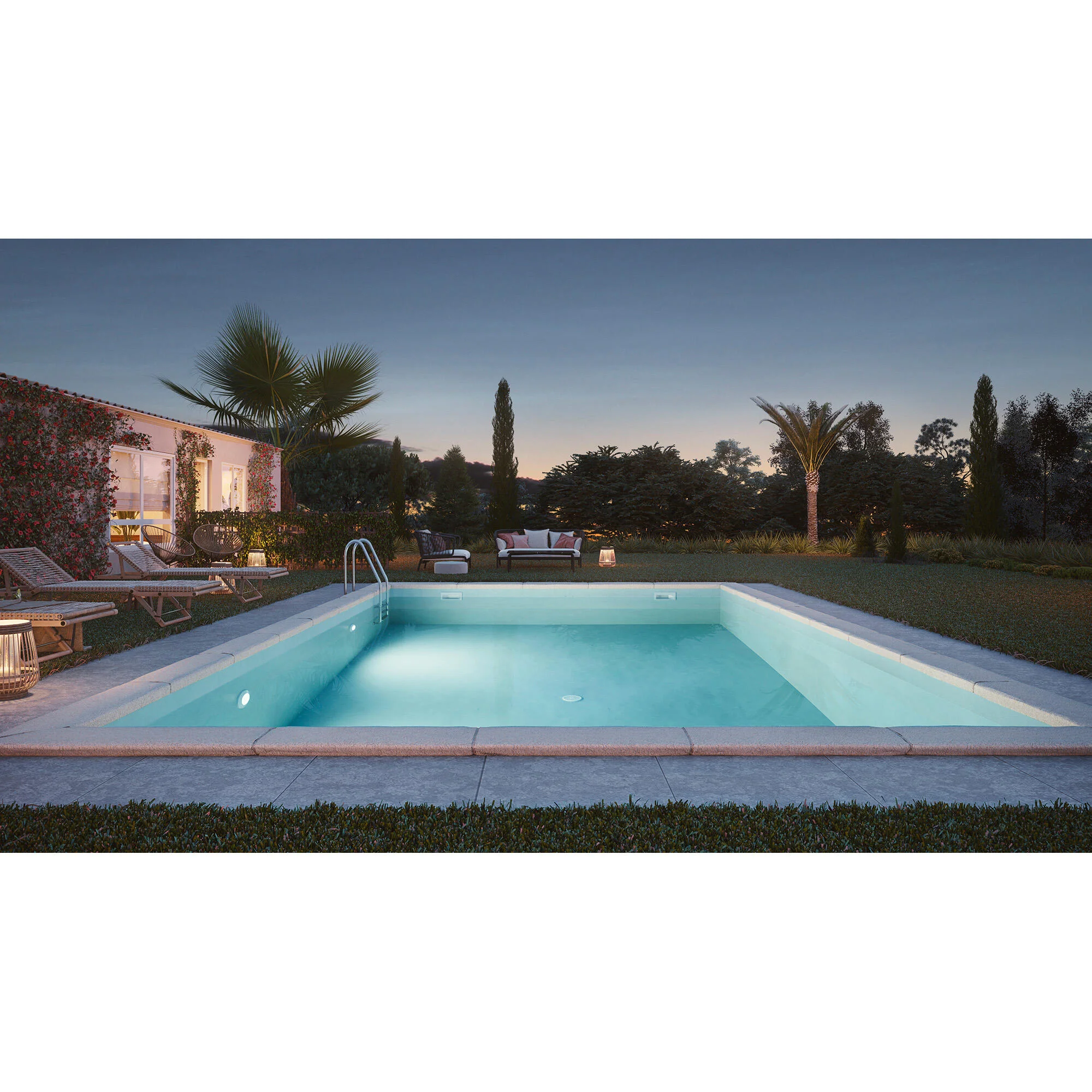 Lampada led per piscina interrata GRE  con telecomando 15 W Ø 18 cm 2