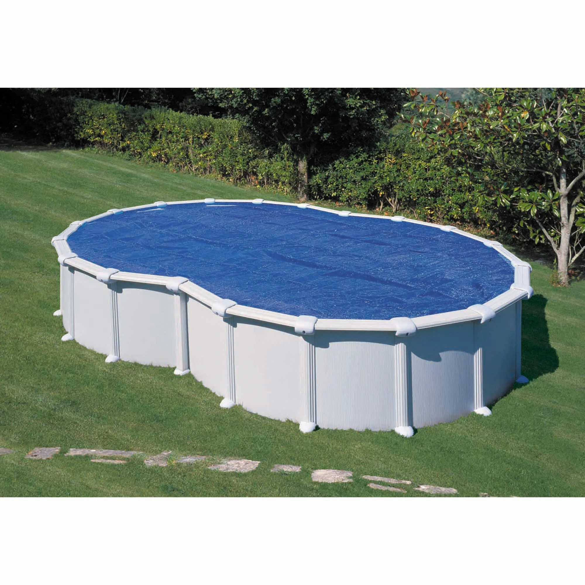 Copertura termica per piscina ovale GRE CPROV510 in polietilene 484 x 335 cm 2