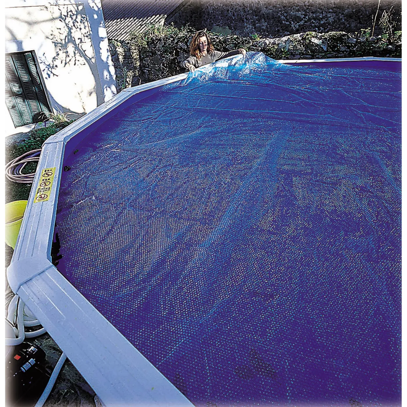 Copertura termica per piscina tondo GRE in polietilene blu Ø 360 cm 6