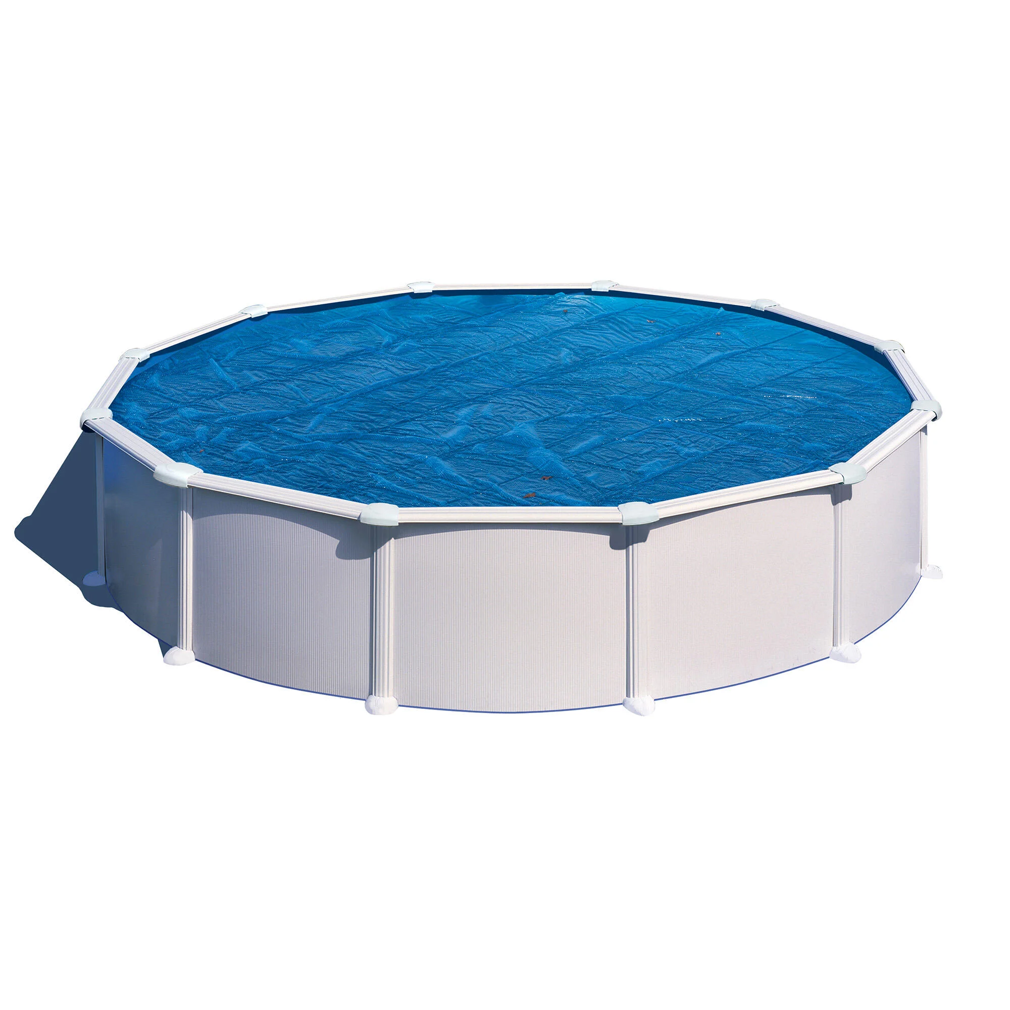 Copertura termica per piscina tondo GRE 773320 in polietilene blu Ø 550 cm 4