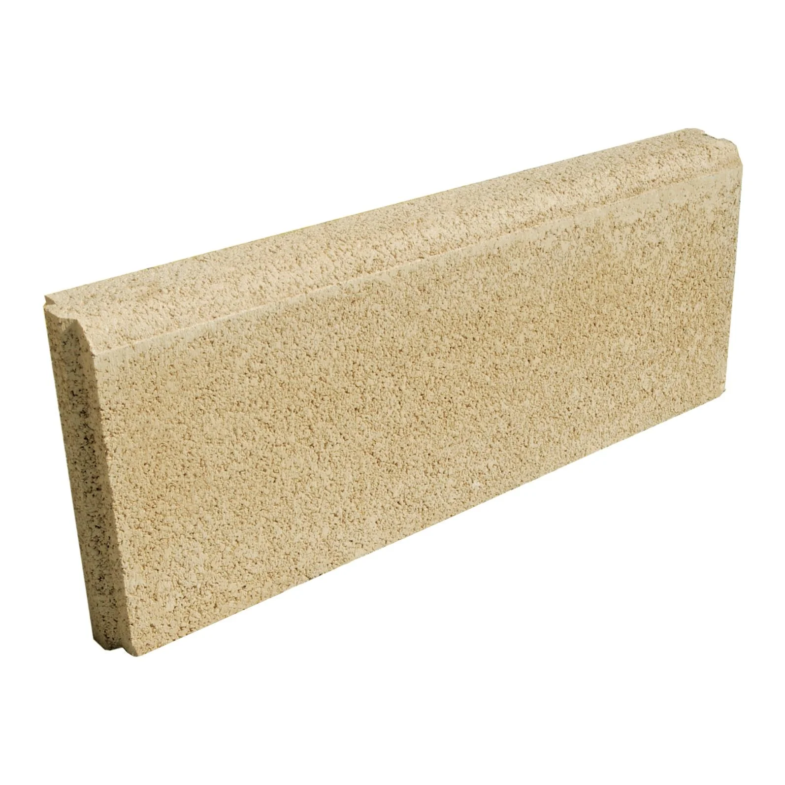 Cordolo in cemento giallo Bordura Liscia Gialla L 50 x H 20, Sp 5 cm 2