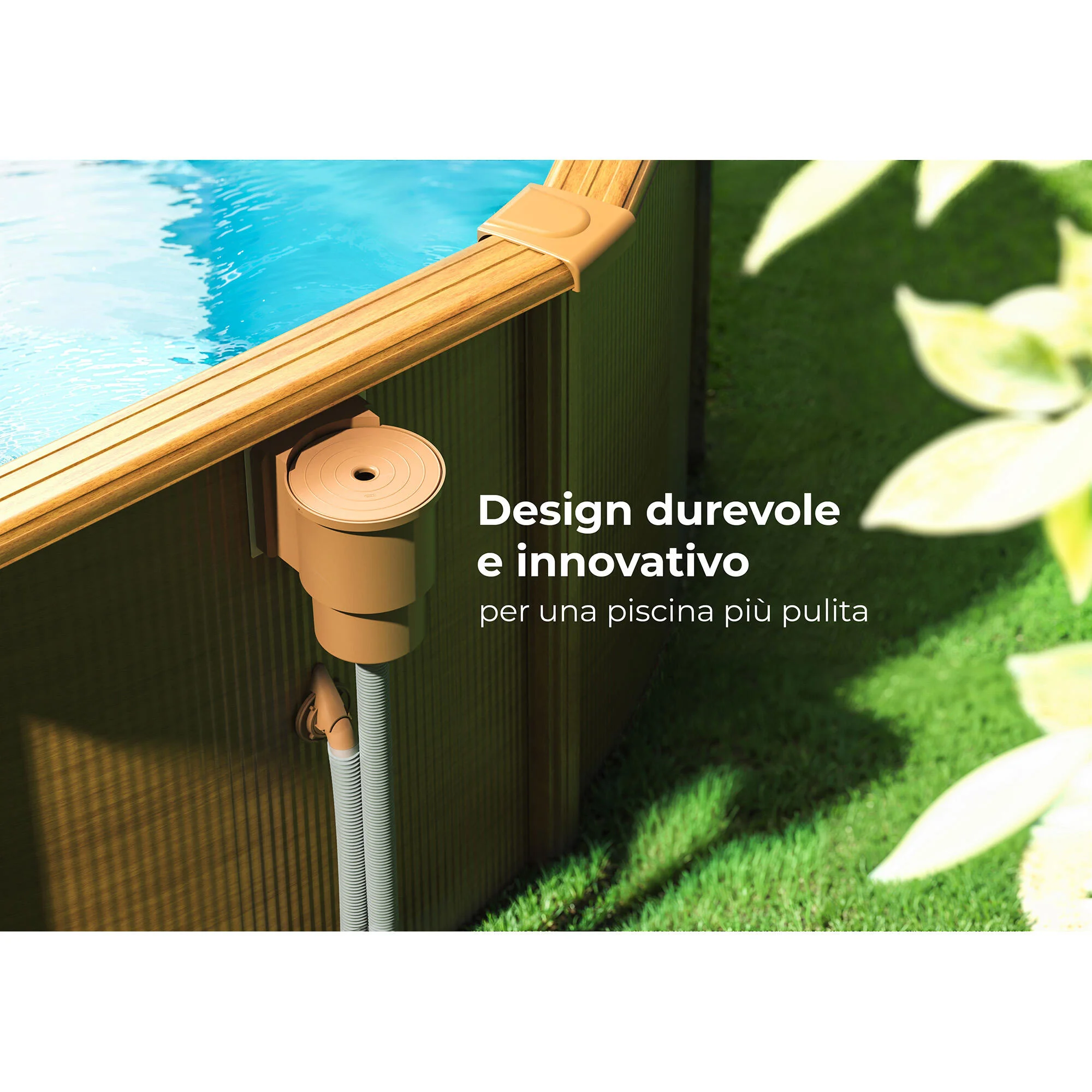 Skimmer GRE Standard completo marrone L 24 x L 21.5 cm 7