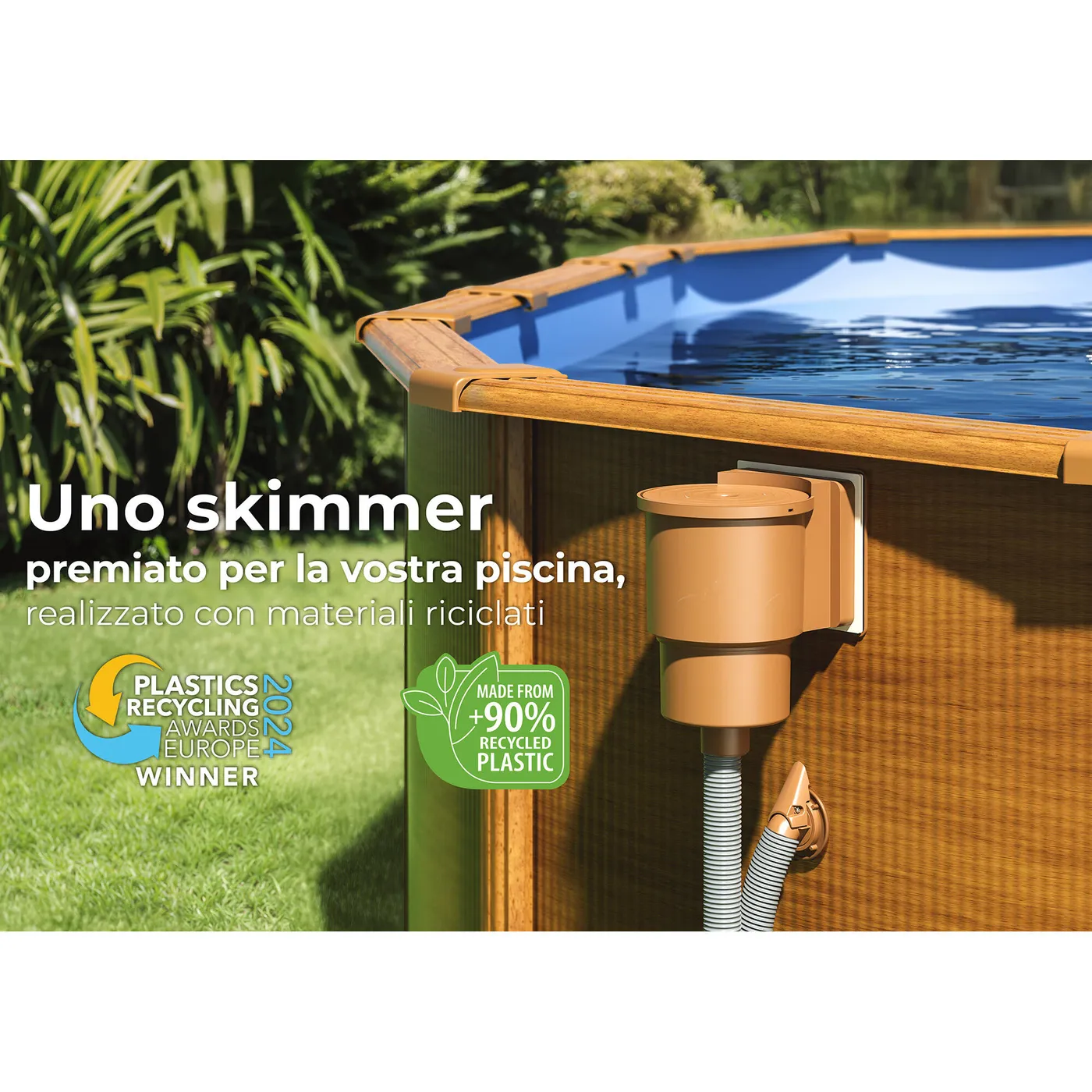 Skimmer GRE Standard completo marrone L 24 x L 21.5 cm 6