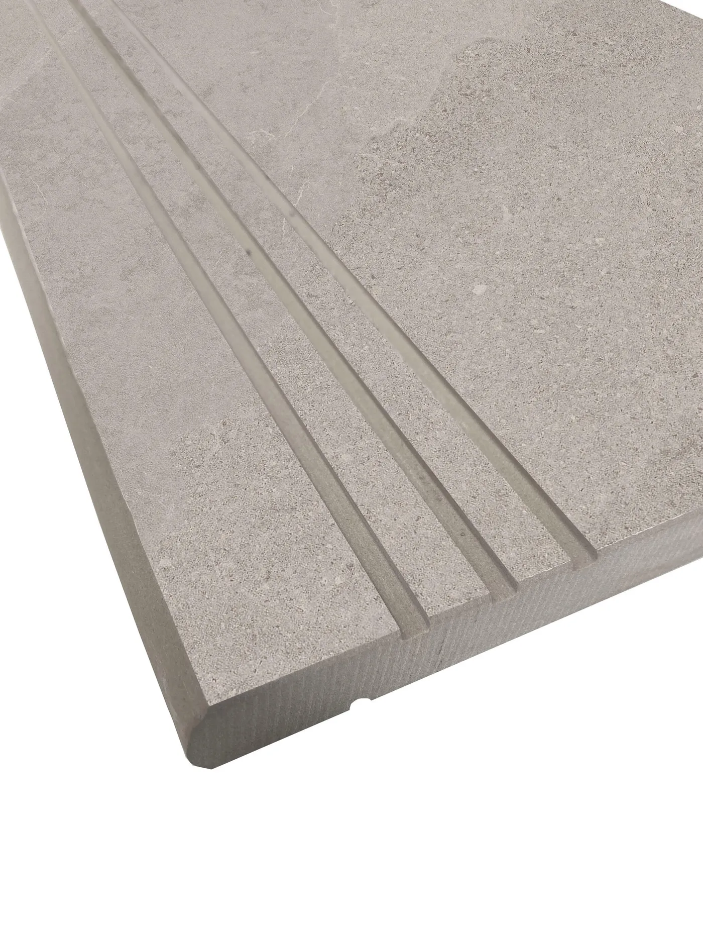 Bordo per piscina in gres porcellanato ECODADO+ Gradone Gres scanalat. grigio 30x60x2 L 60 x H 60 cm, Sp 20 mm