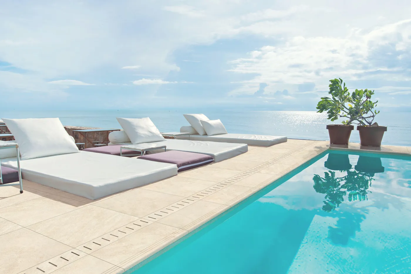 Bordo per piscina in gres porcellanato ECODADO+ Griglia Gres beige 14,5x60x2 L 50 x H 14.5 cm, Sp 20 mm 3