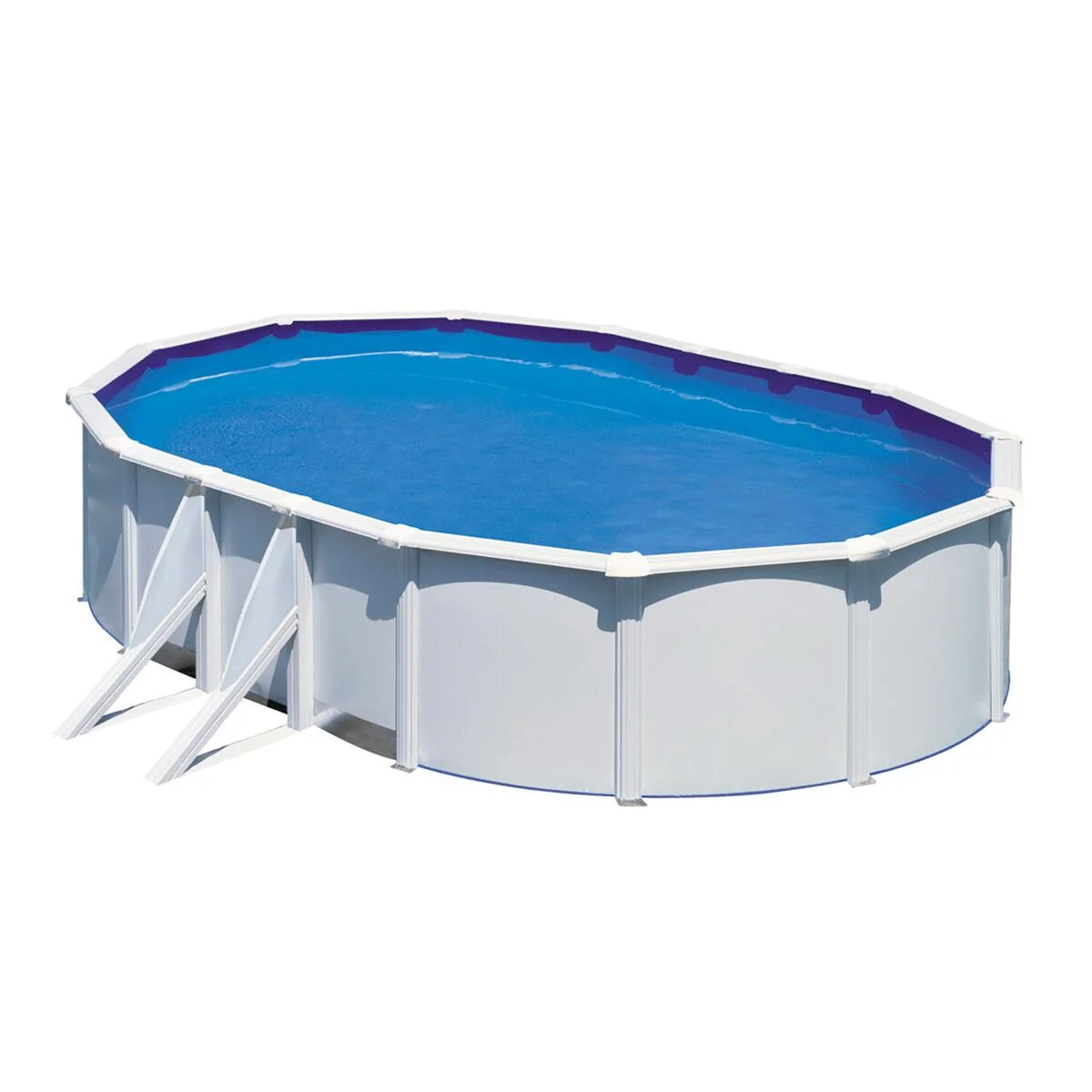Piscina fuori terra rigida GRE Wet bianco L int 6.1 x 3.75 m 4