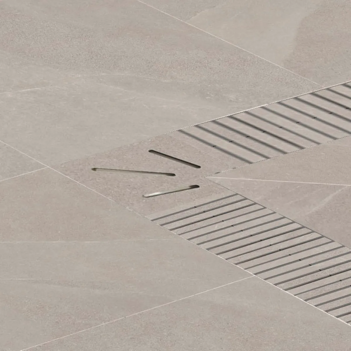 Bordo per piscina in gres porcellanato ECODADO+ Griglia Gres beige 14,5x60x2 L 50 x H 14.5 cm, Sp 20 mm 2