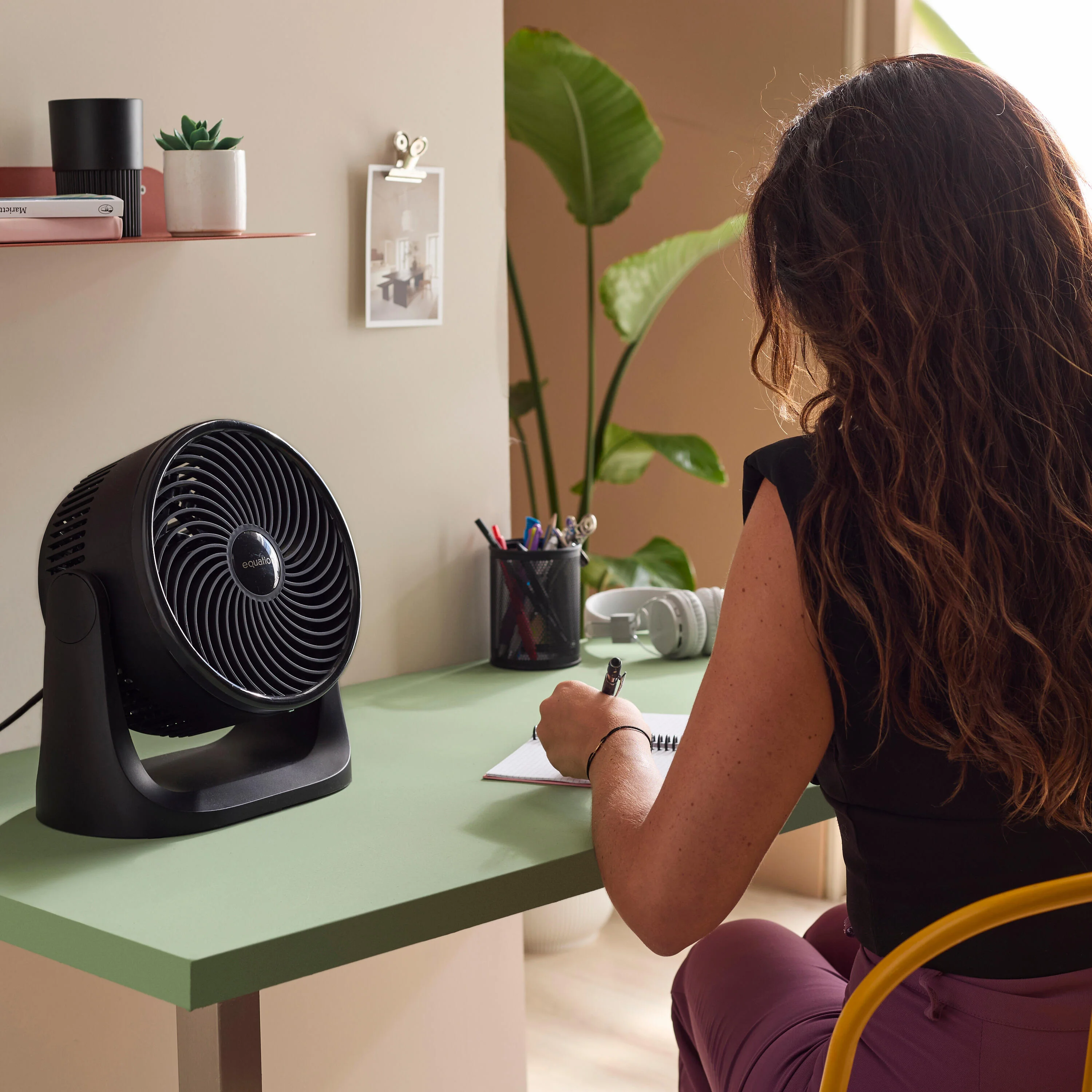 Ventilatore da tavolo EQUATION Twist nero 28 W ø 18 cm 2