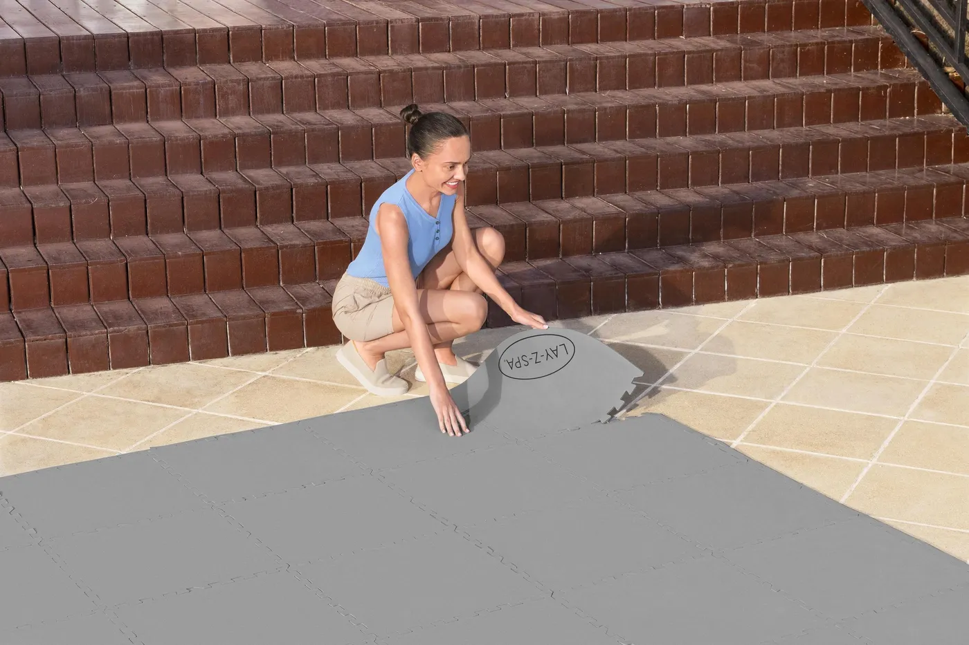 Tappetino per piscina BESTWAY 196 x 196 cm 3