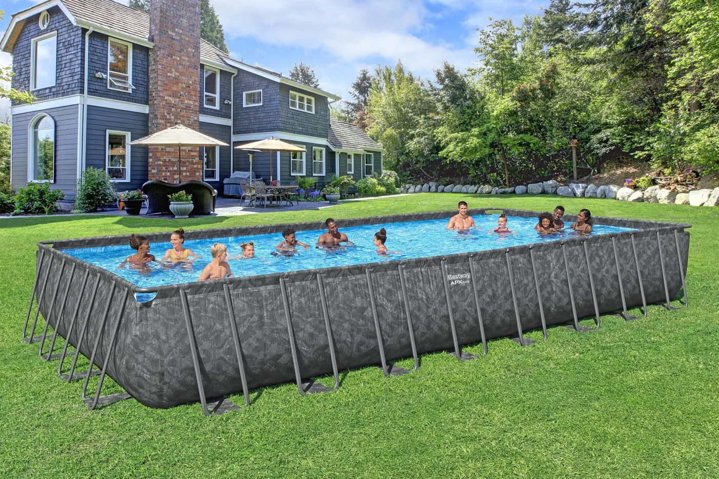 Piscina fuori terra tubolare BESTWAY Rettangolare 2